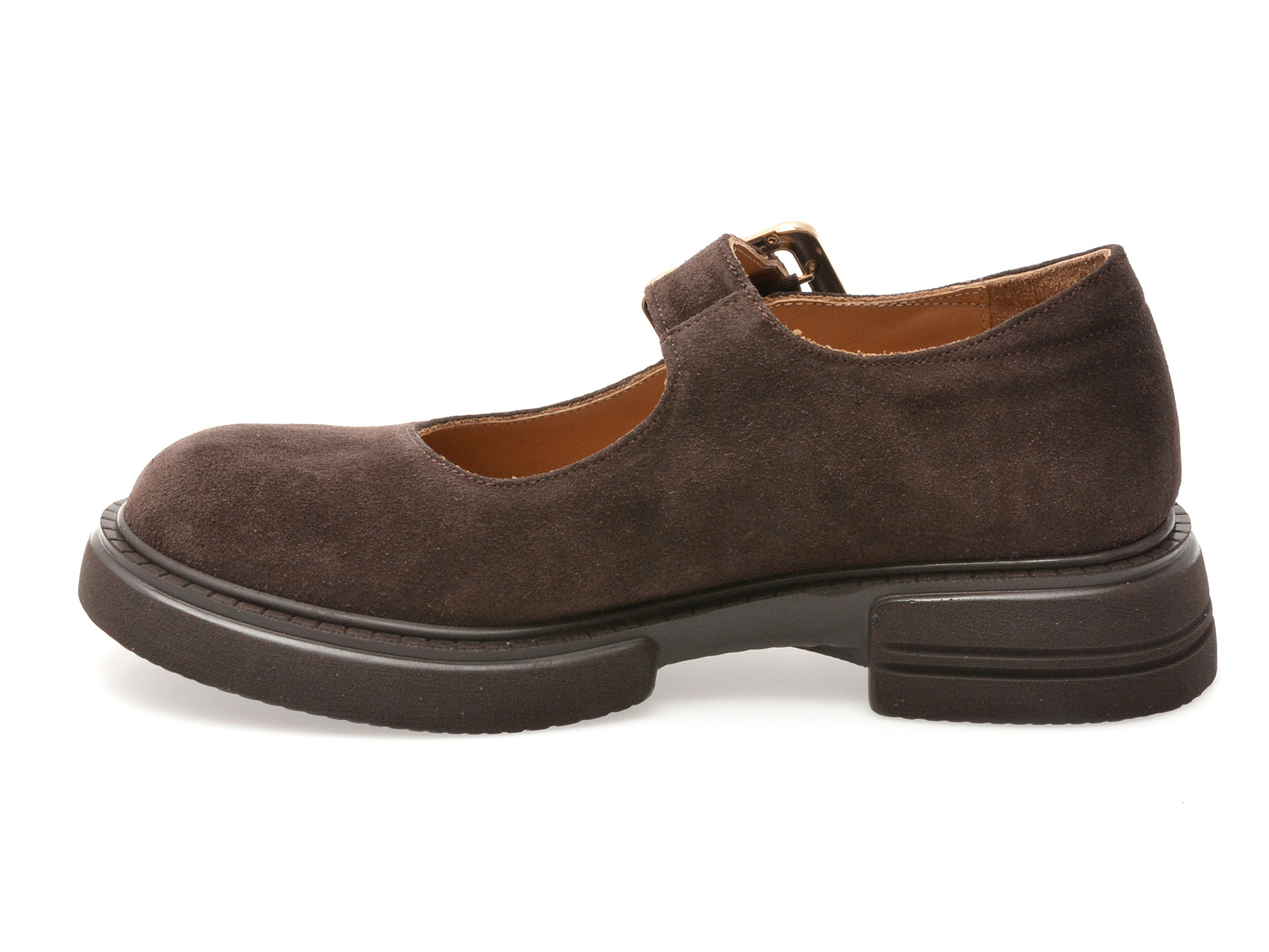 Pantofi EPICA maro, 4196732, din piele intoarsa