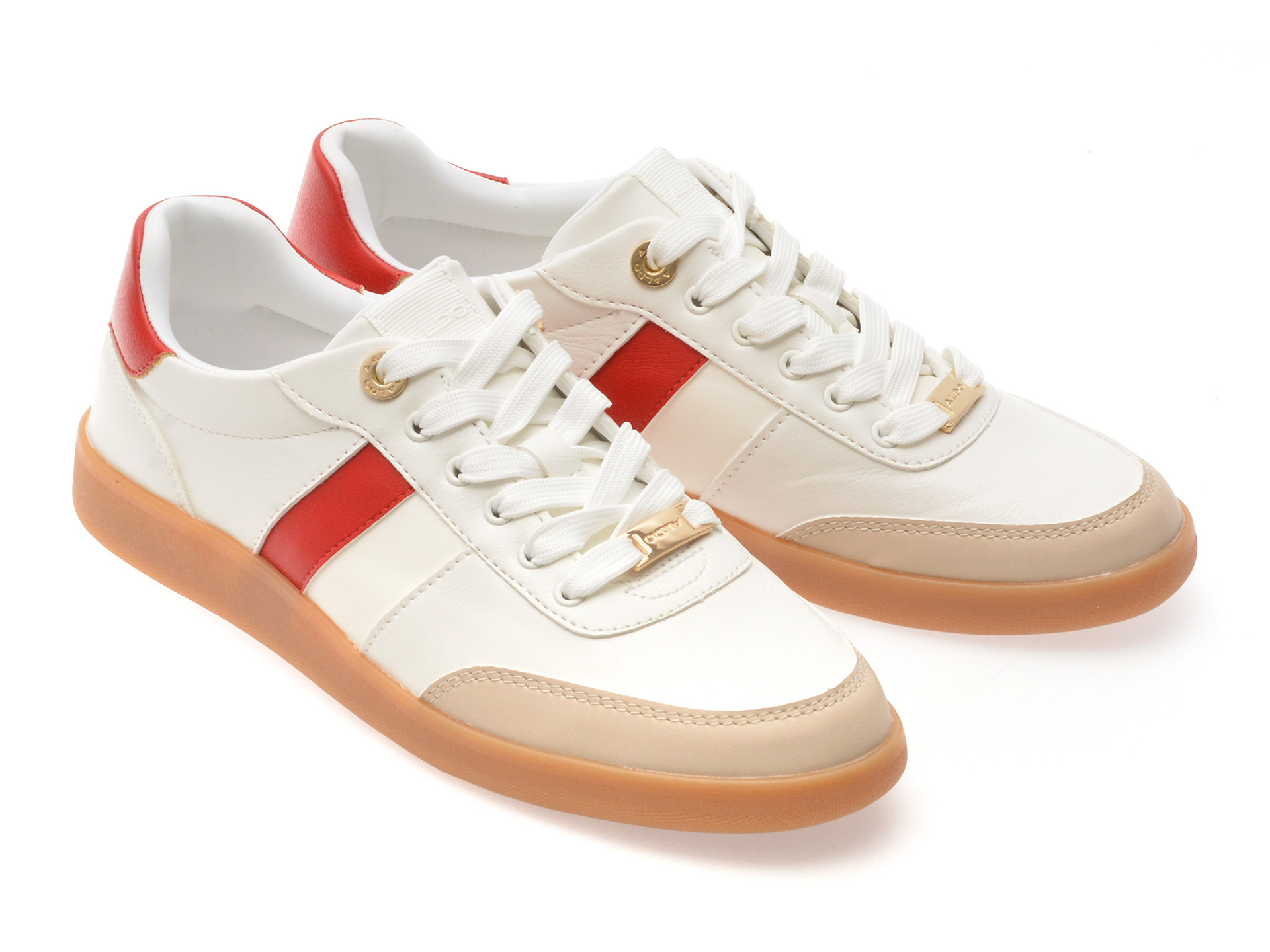 Pantofi sport ALDO albi, HESTIA 138, din piele ecologica