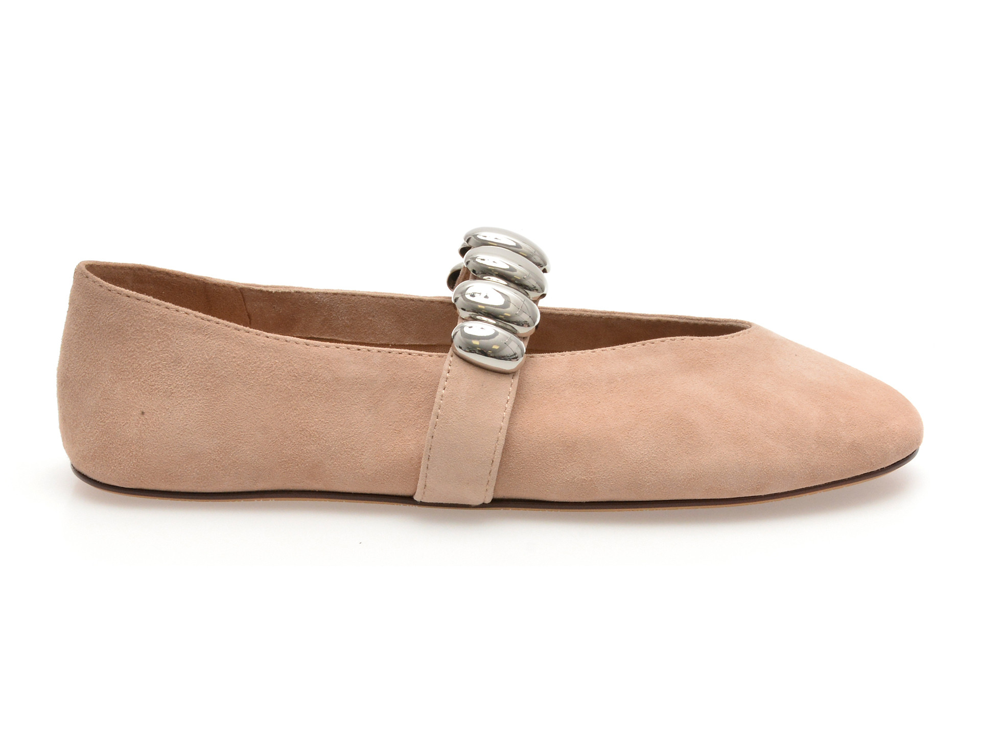 Balerini ALDO bej, FIGGIS 274, din piele intoarsa