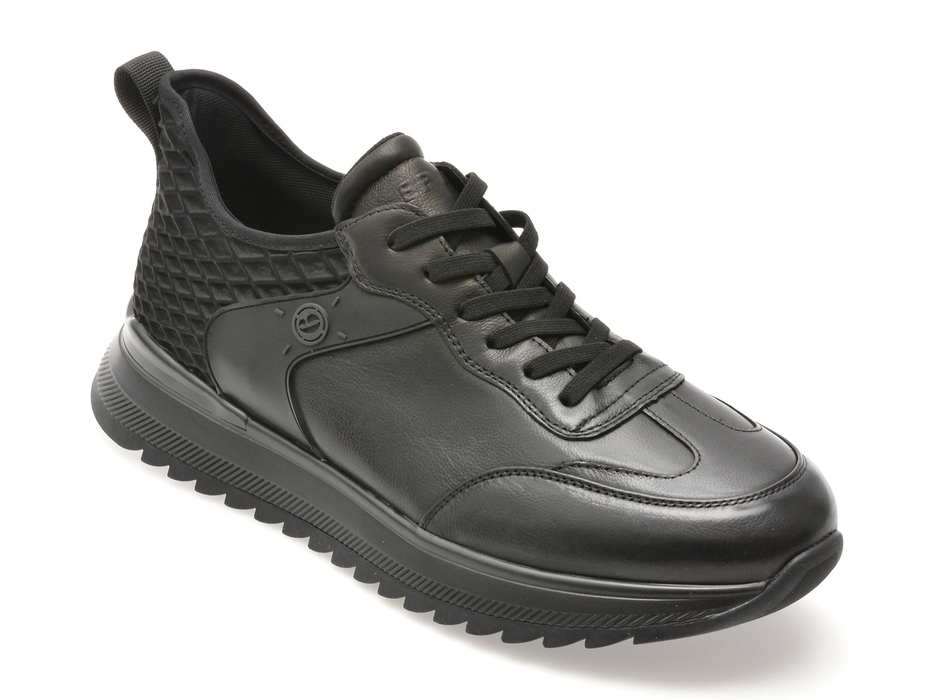 Pantofi sport EPICA negri, 56251, din piele naturala