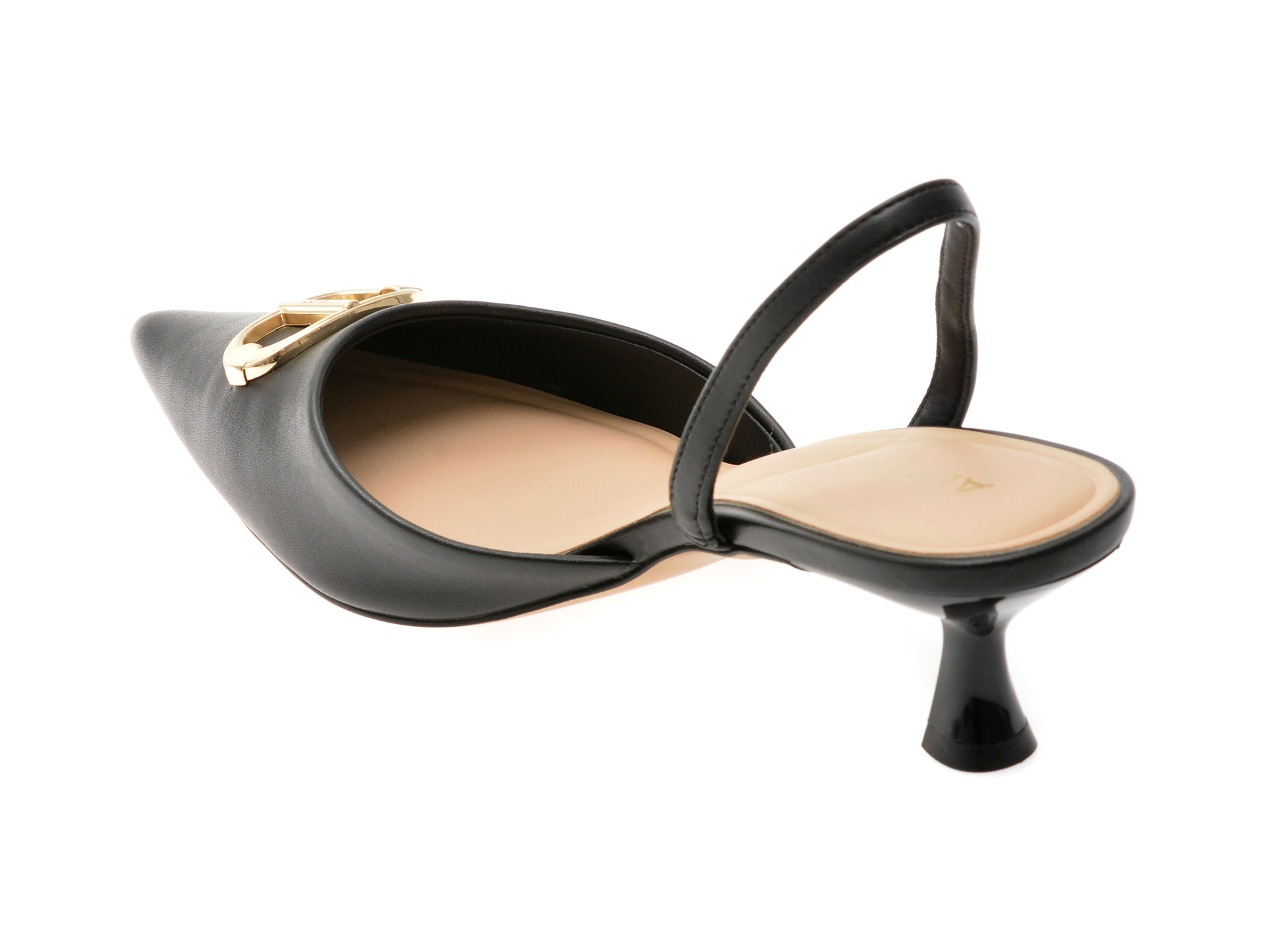 Pantofi eleganti ALDO negri, DELICATE 001, din piele ecologica