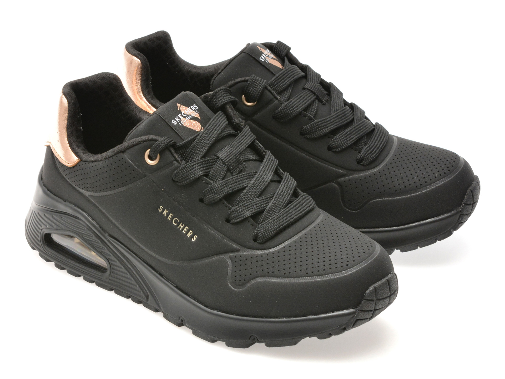 Pantofi sport SKECHERS negri, UNO GEN1, din piele ecologica