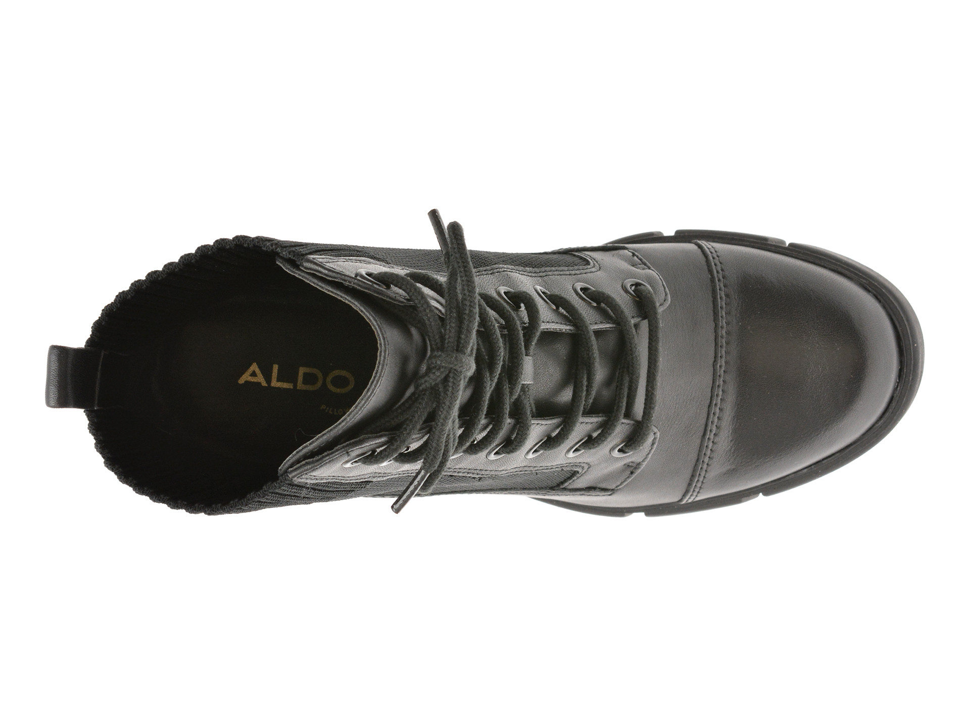 Ghete ALDO negre, REBEL 001, din piele naturala