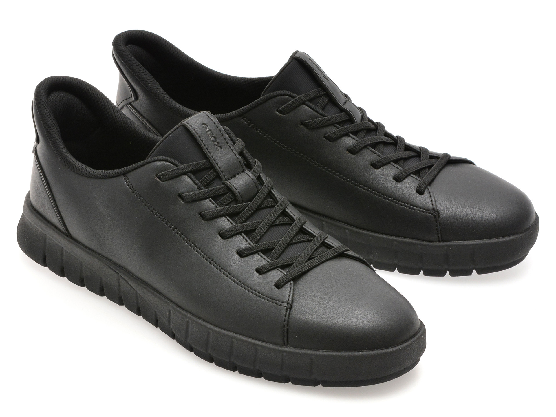 Pantofi sport GEOX negri, U56MAA, din piele ecologica