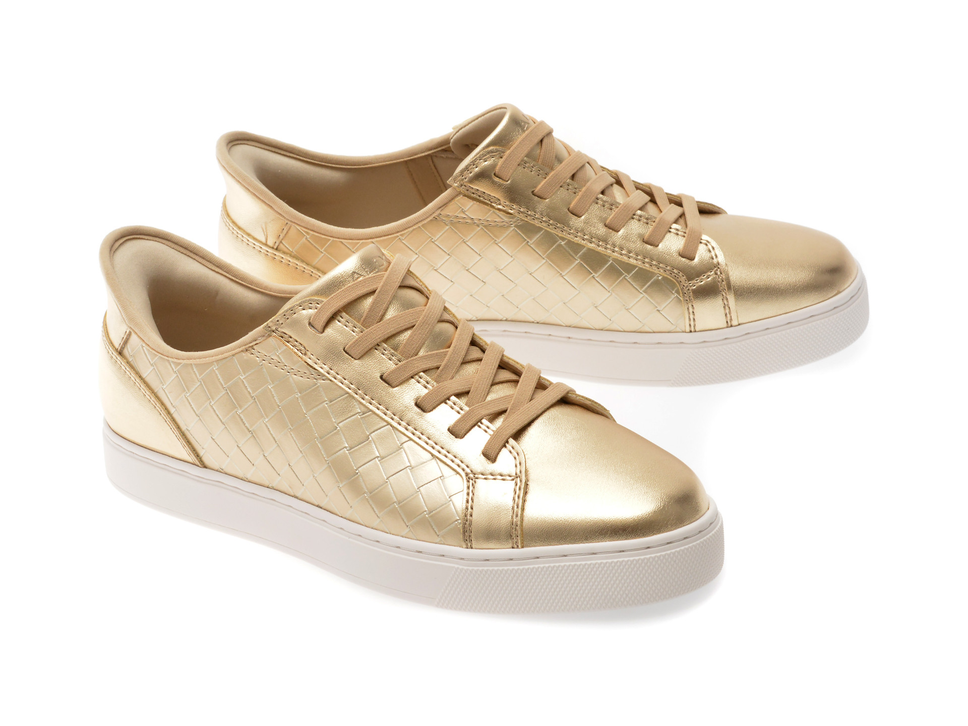 Pantofi sport ALDO aurii, EASYIN 711, din piele ecologica