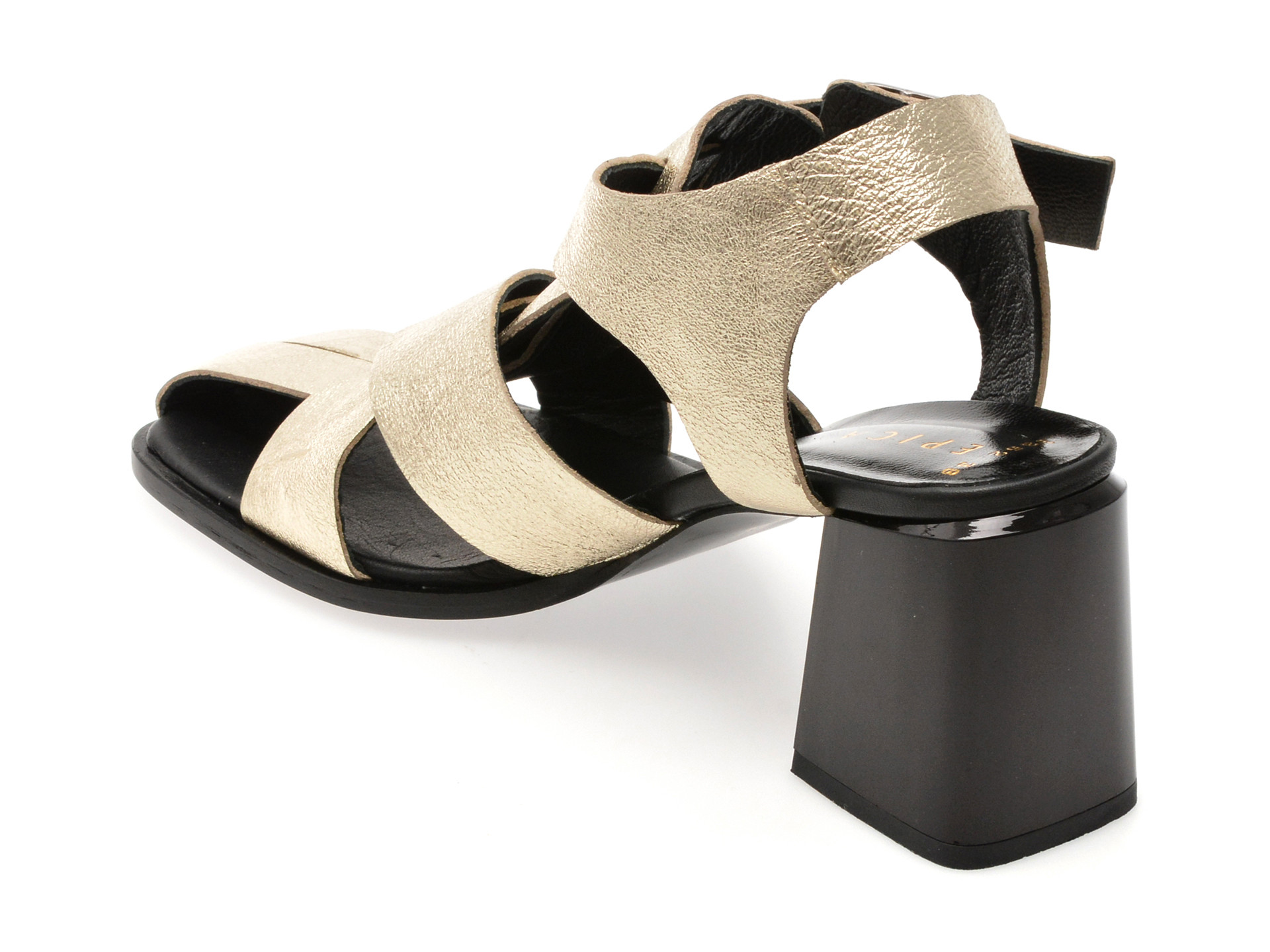 Sandale EPICA aurii, 3352, din piele naturala