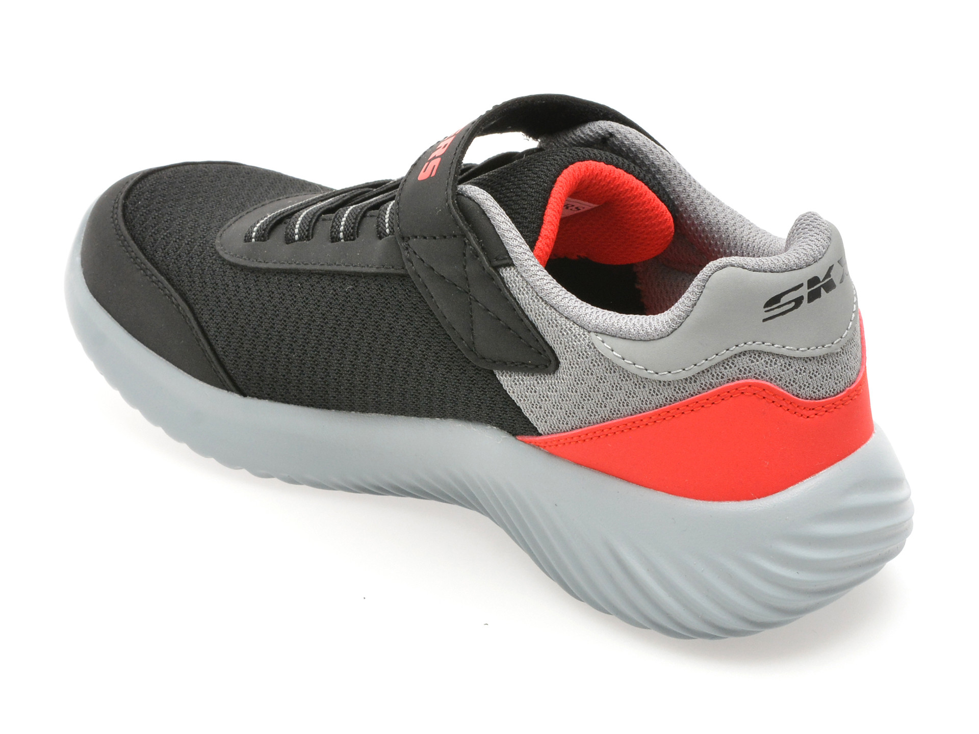 Pantofi sport SKECHERS negri, BOUNDER, din material textil