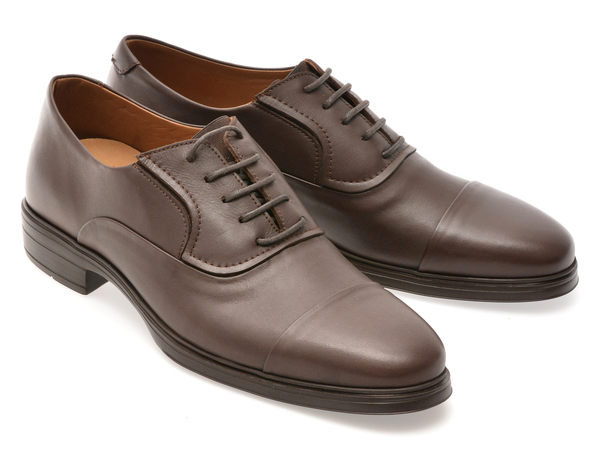 Pantofi eleganti OTTER maro, E301, din piele naturala