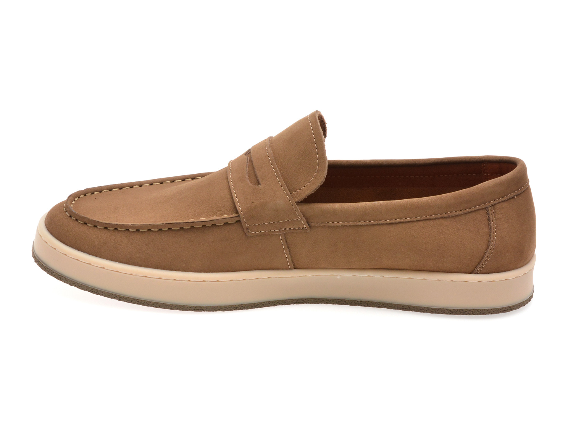 Mocasini OTTER maro, MU145, din nabuc