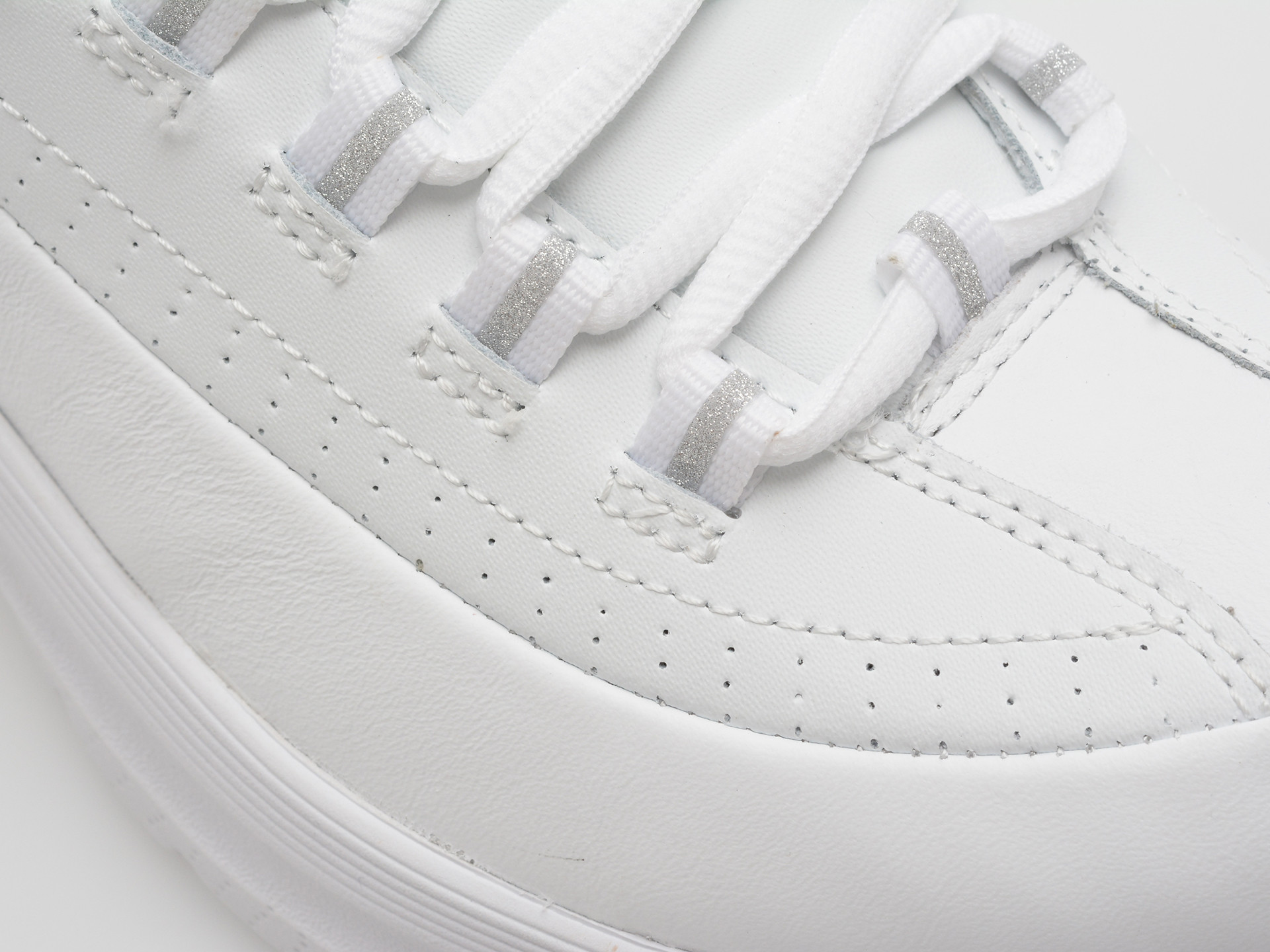 Pantofi sport SKECHERS albi, ARCH FIT 2.0, din piele naturala