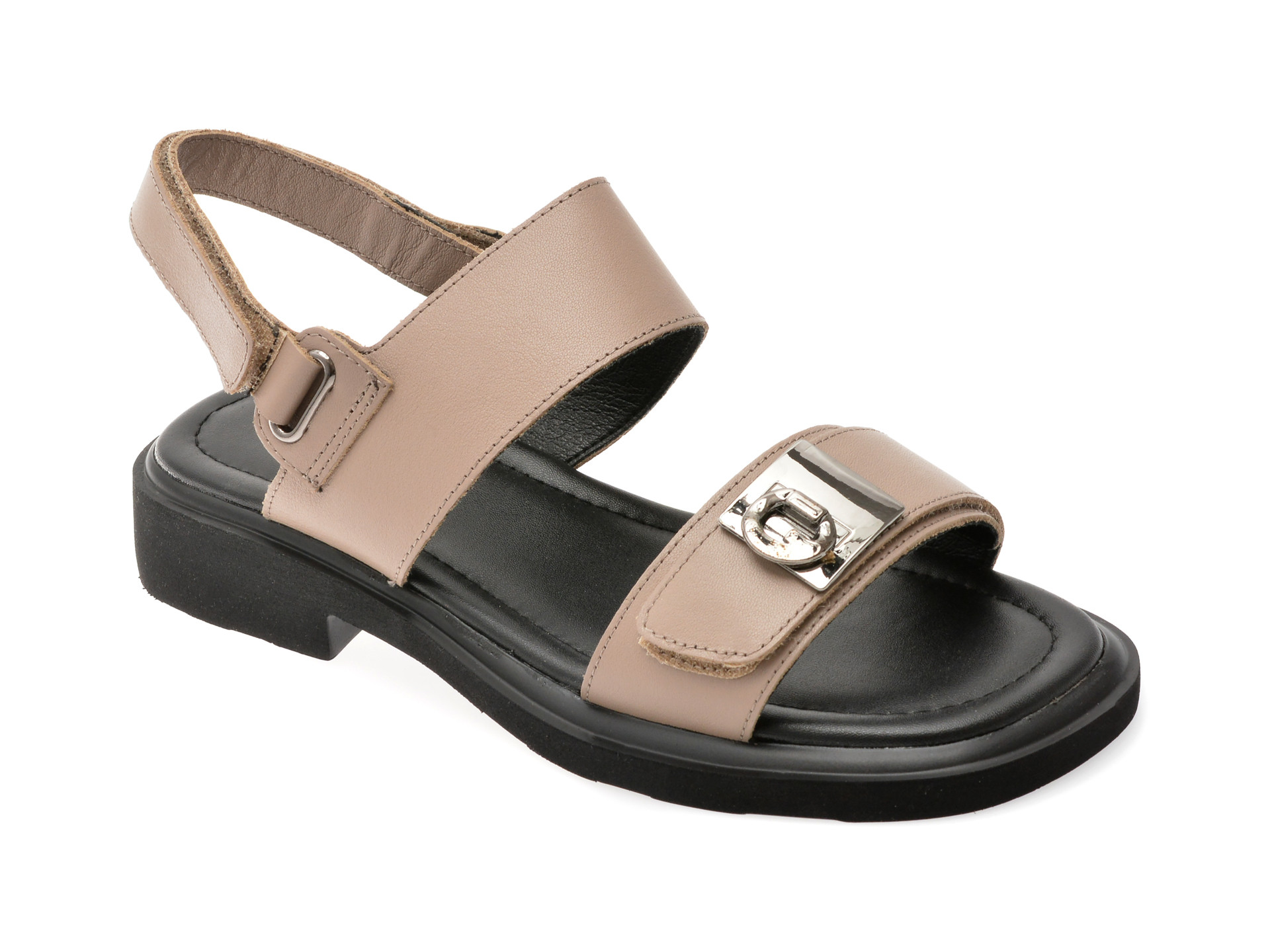 Sandale EPICA gri, 1302H17, din piele naturala