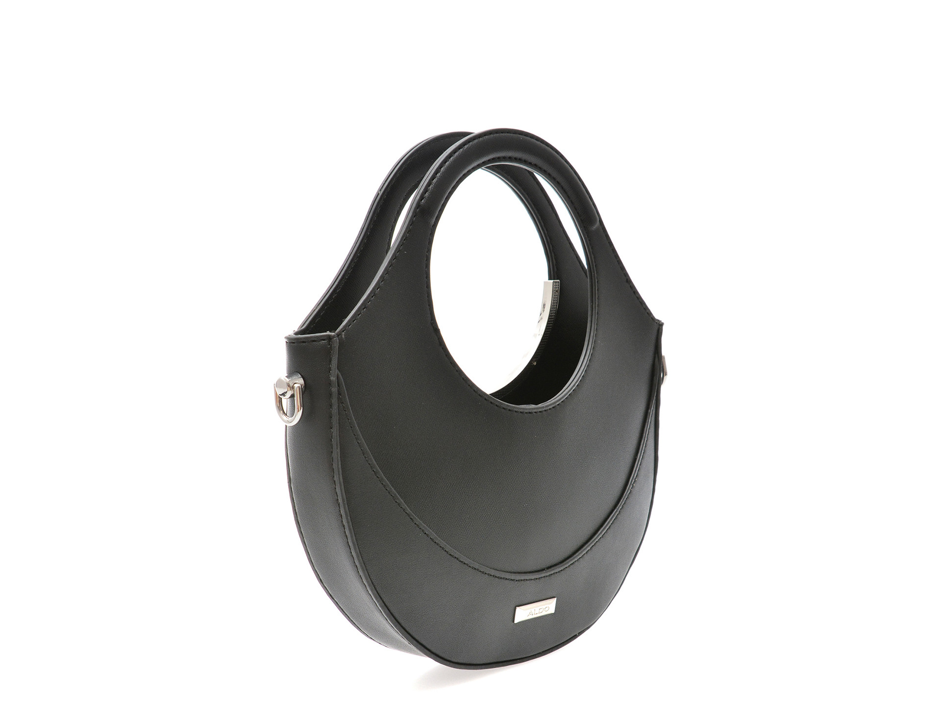 Geanta ALDO neagra, FRENACIA 007, din piele ecologica