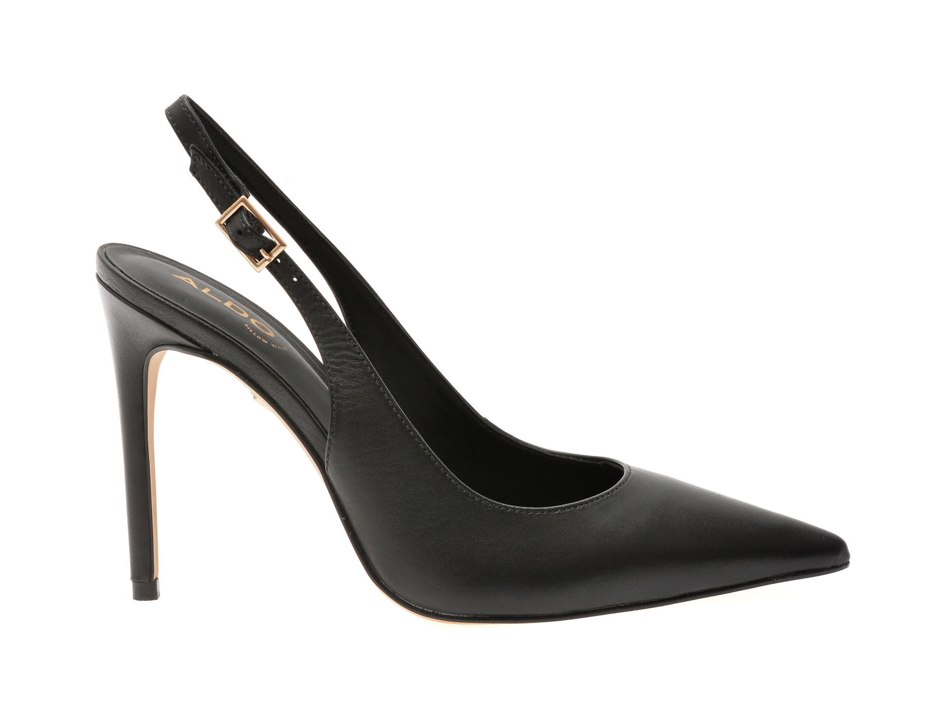 Pantofi eleganti ALDO negri, STESSYSLING 007, din piele naturala