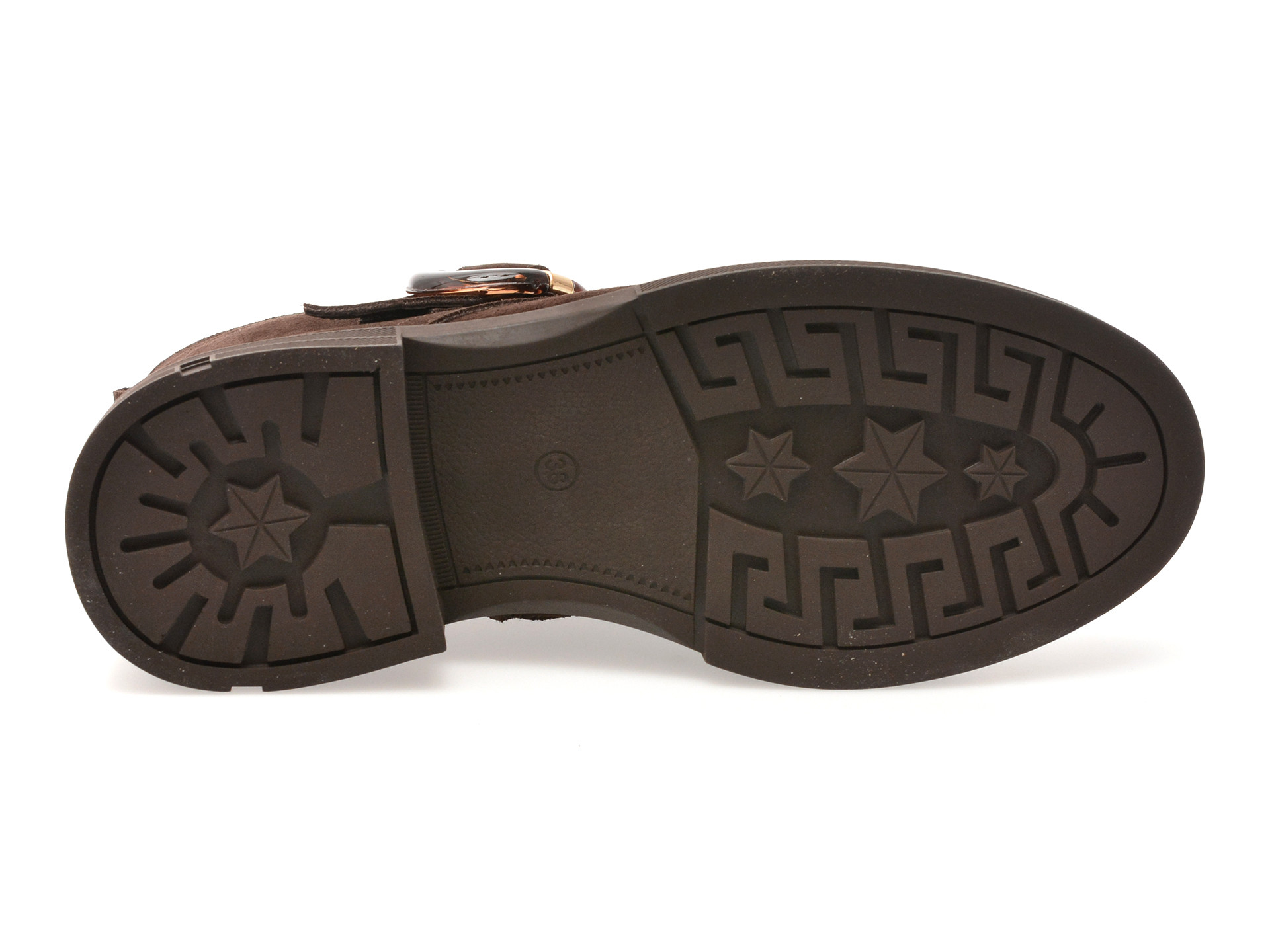 Ghete EPICA maro, 1735072, din piele intoarsa