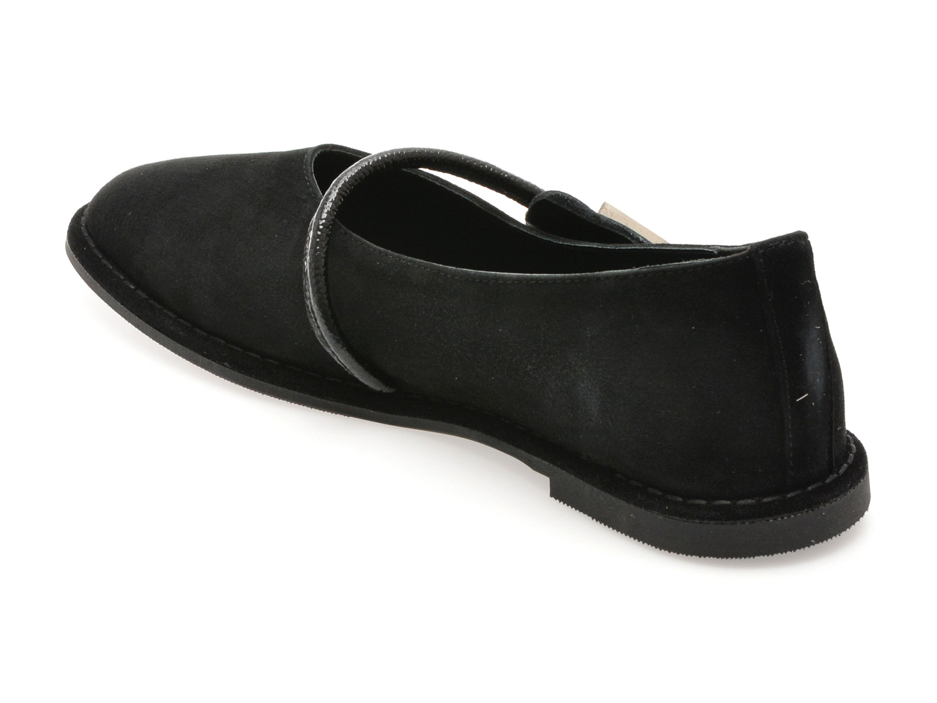 Balerini EPICA negri, 574338, din piele intoarsa