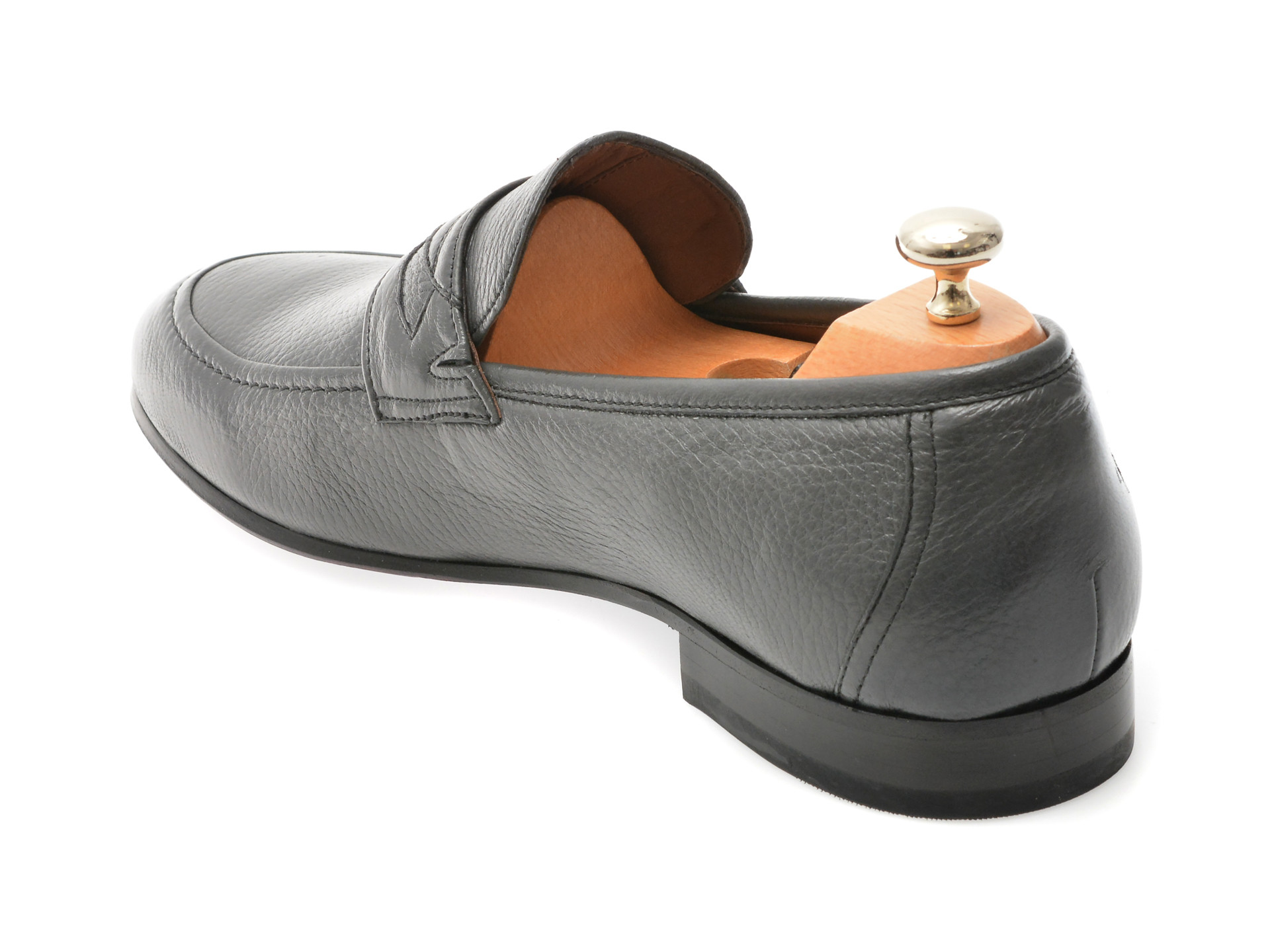 Mocasini eleganti LE COLONEL gri, 65926, din piele naturala