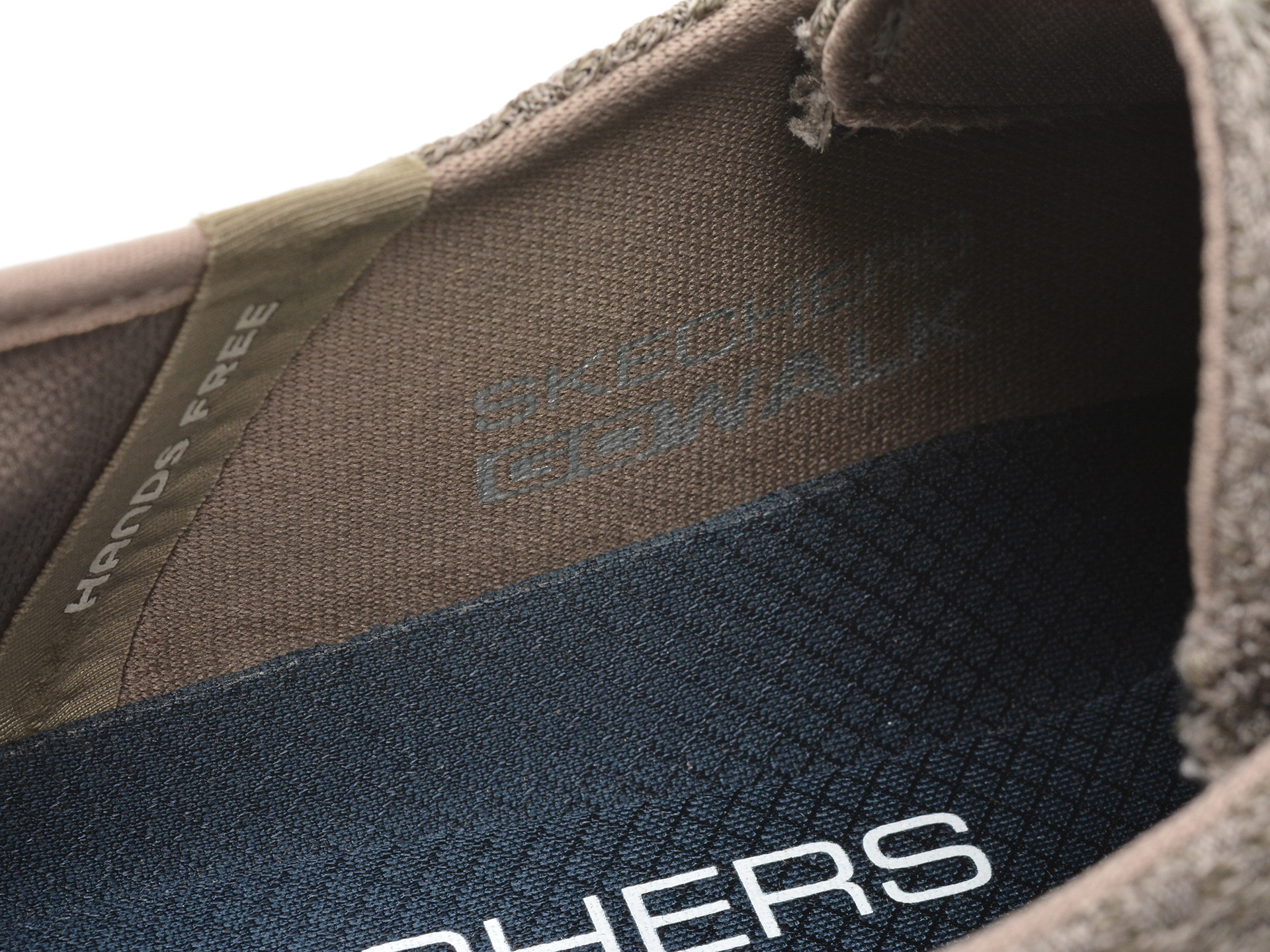 Mocasini SKECHERS gri, GO WALK MAX, din material textil