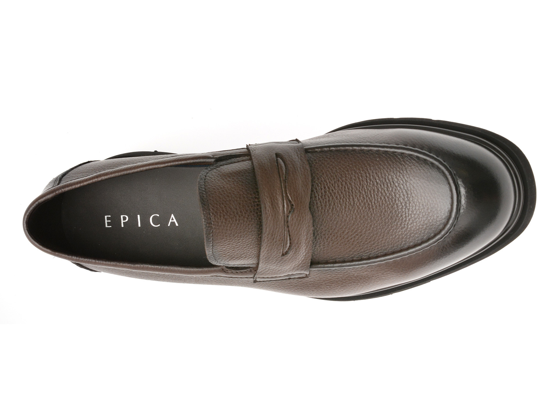 Mocasini eleganti EPICA maro, A320, din piele naturala