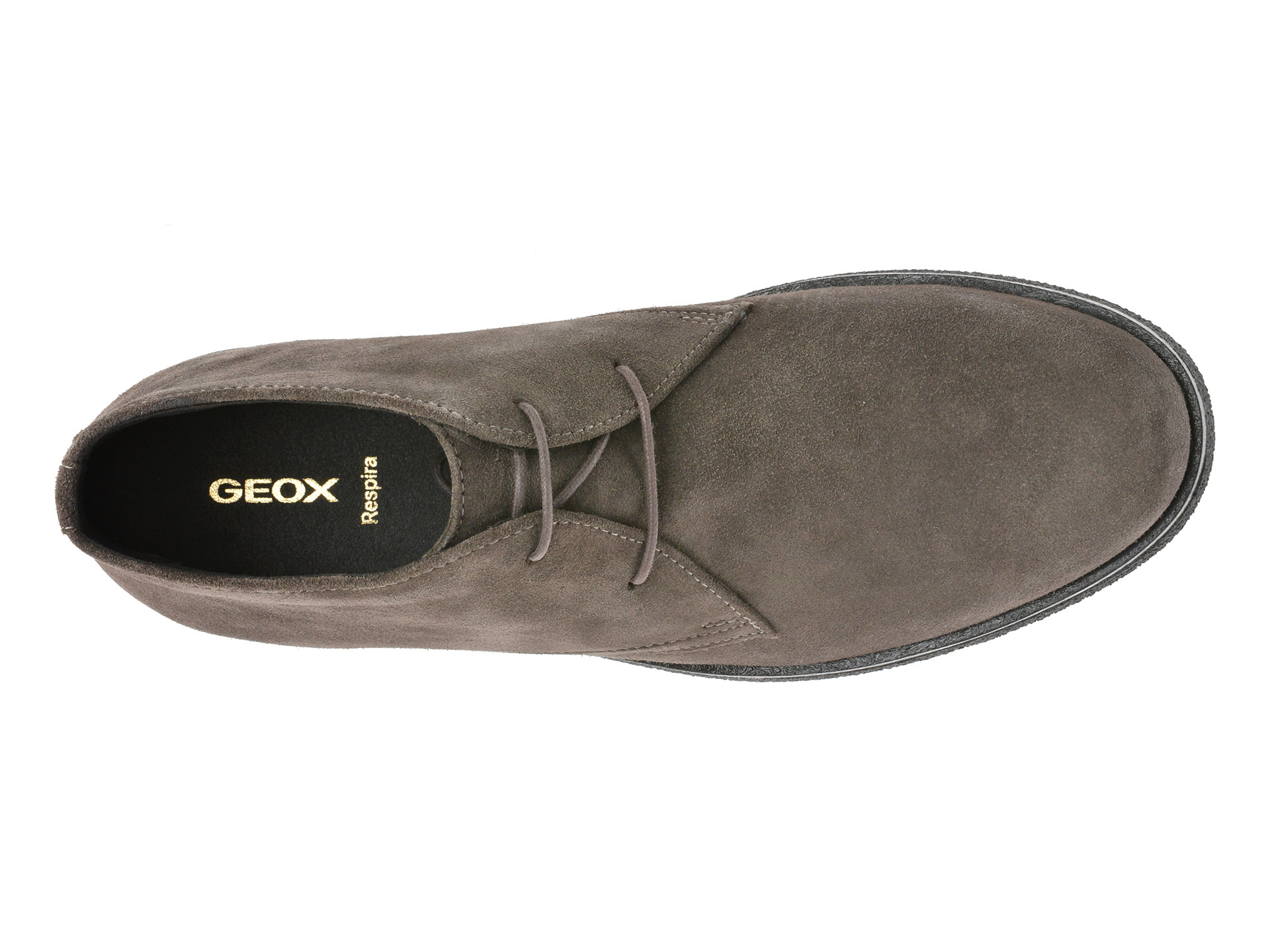 Ghete GEOX gri, U0458A, din piele intoarsa