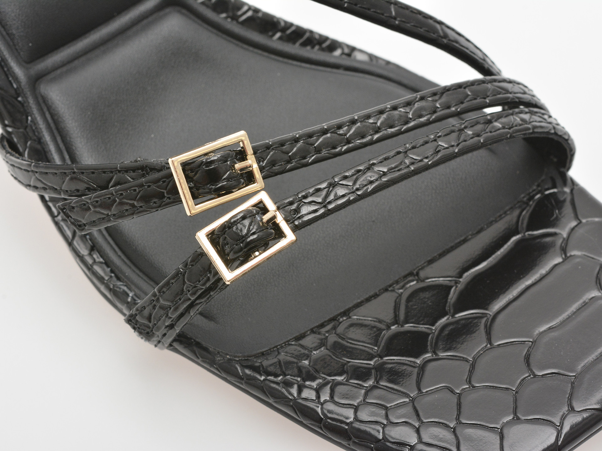 Sandale elegante ALDO negre, HARLIE 001, din piele ecologica