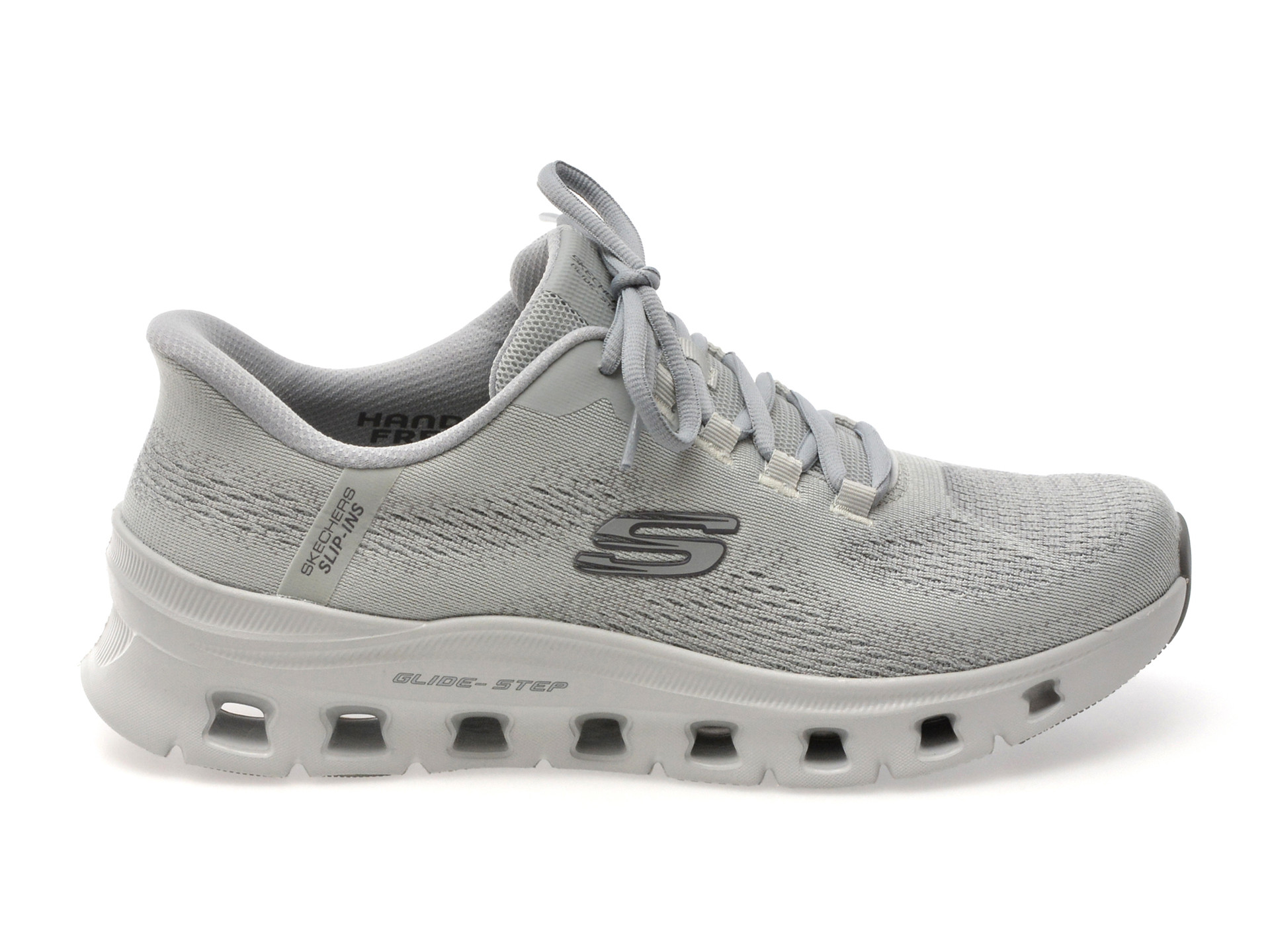 Pantofi sport SKECHERS gri, GLIDE-STEP PRO, din material textil