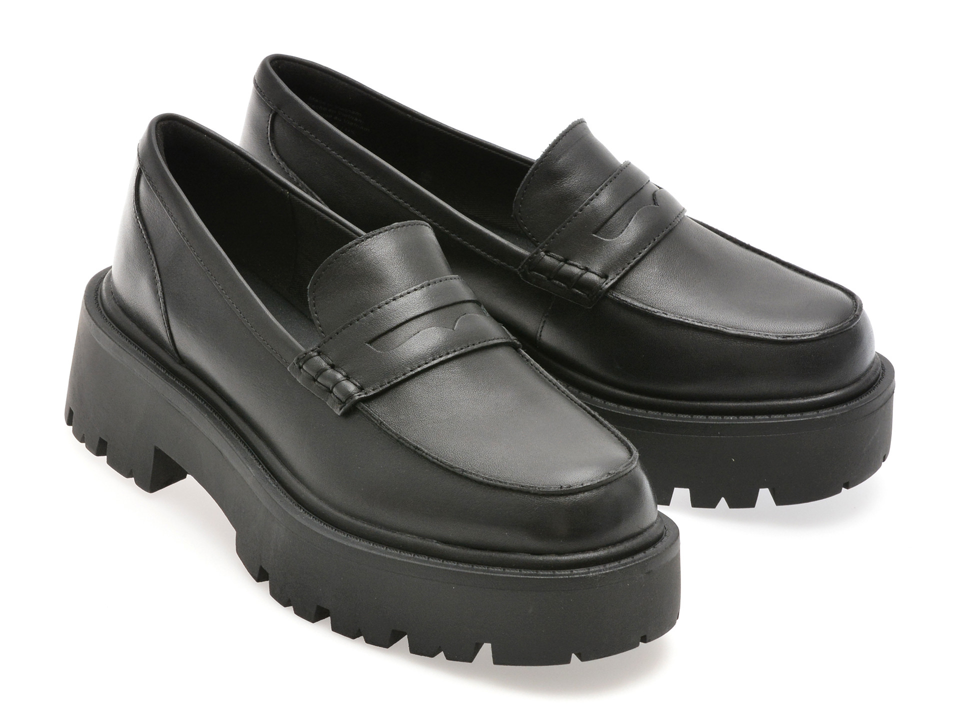 Mocasini ALDO negri, CADAYCIA 001, din piele naturala