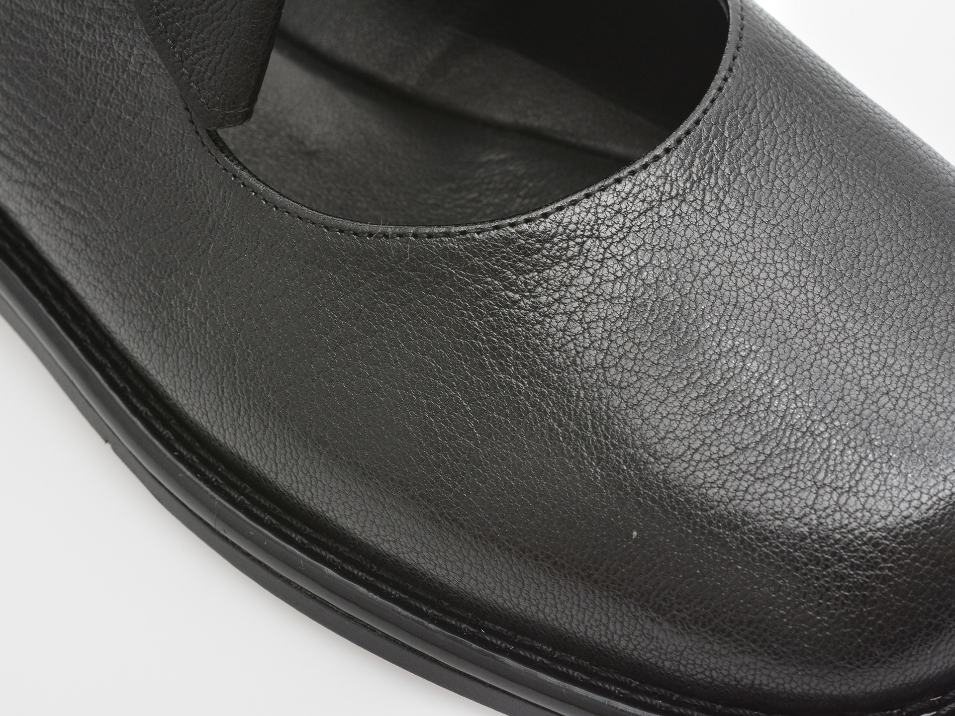 Pantofi EPICA negri, N731, din piele naturala