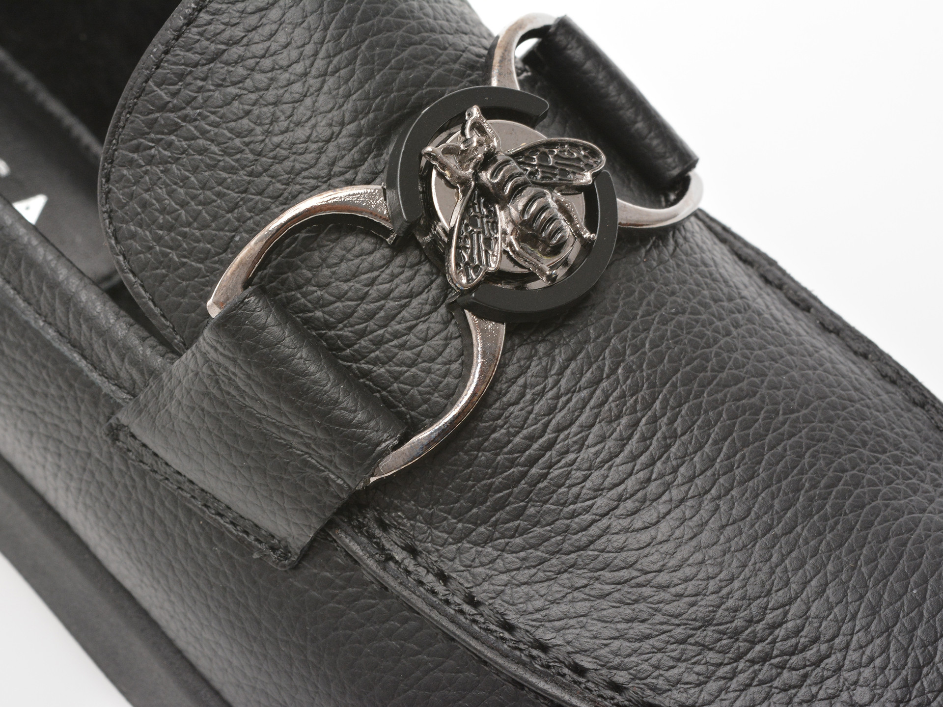 Mocasini EPICA negri, 31110, din piele naturala