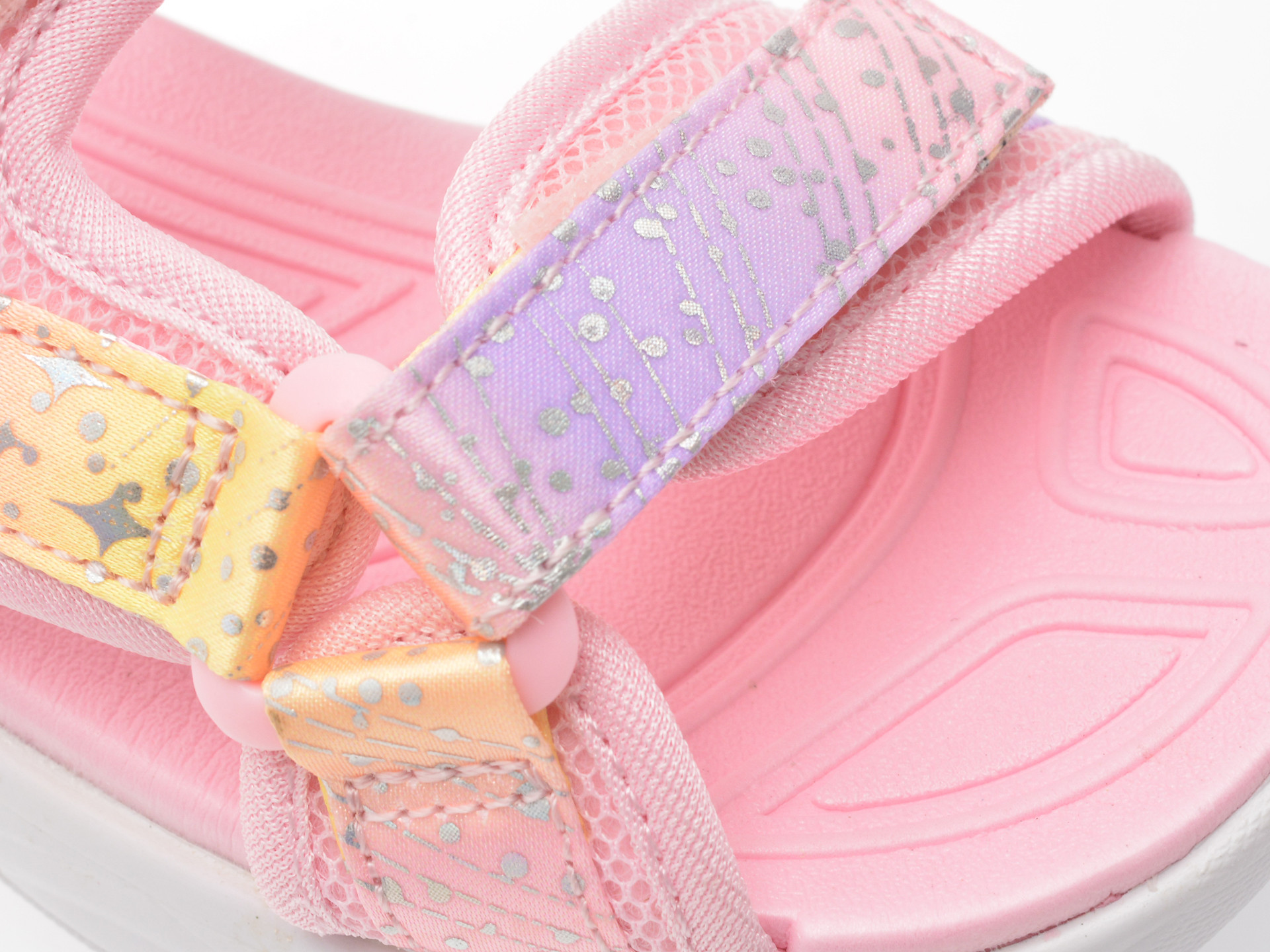 Sandale SKECHERS roz, UNICORN DREAMS, din material textil