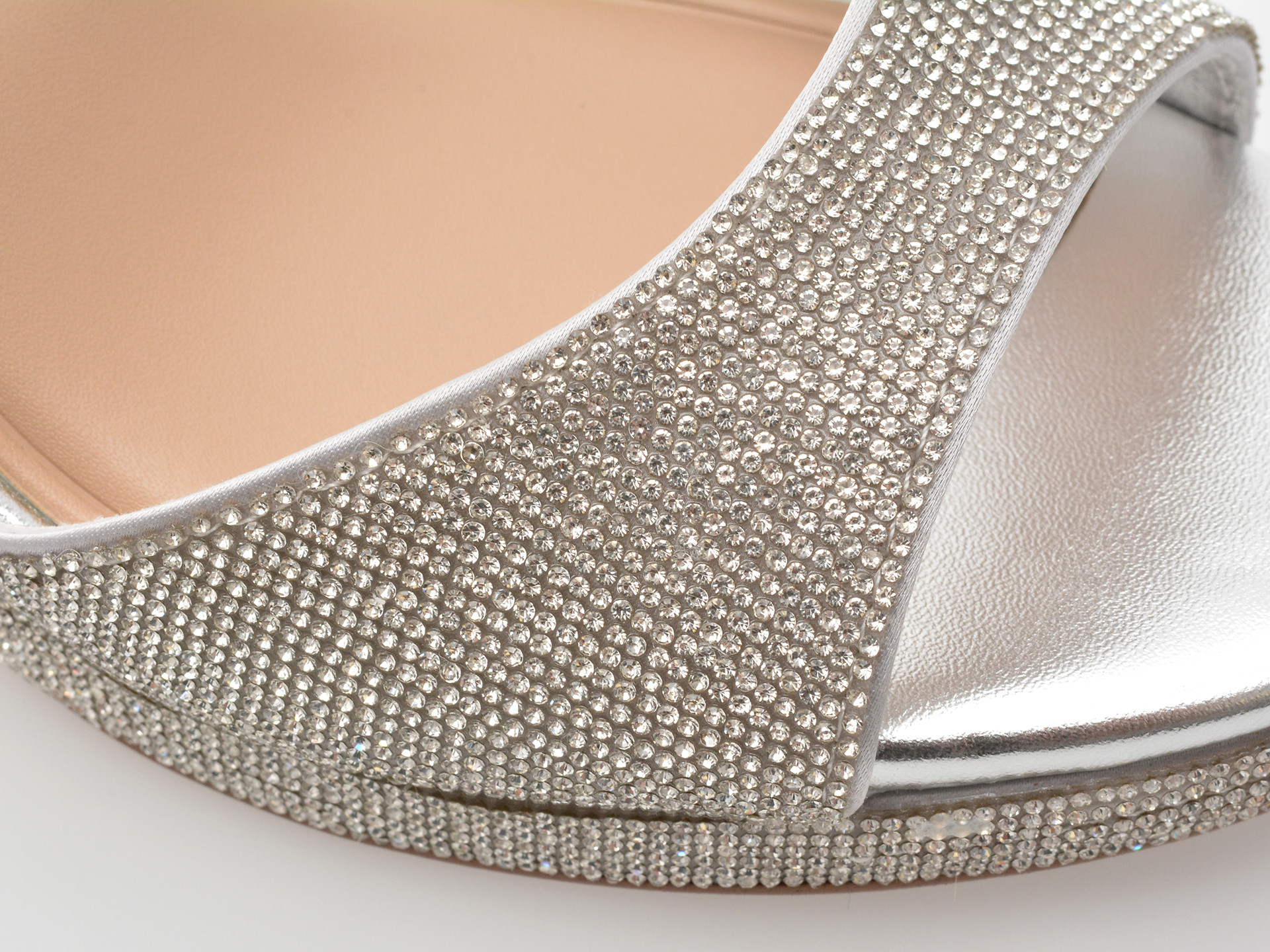 Sandale elegante aldo argintii alluring 040 din piele ecologica