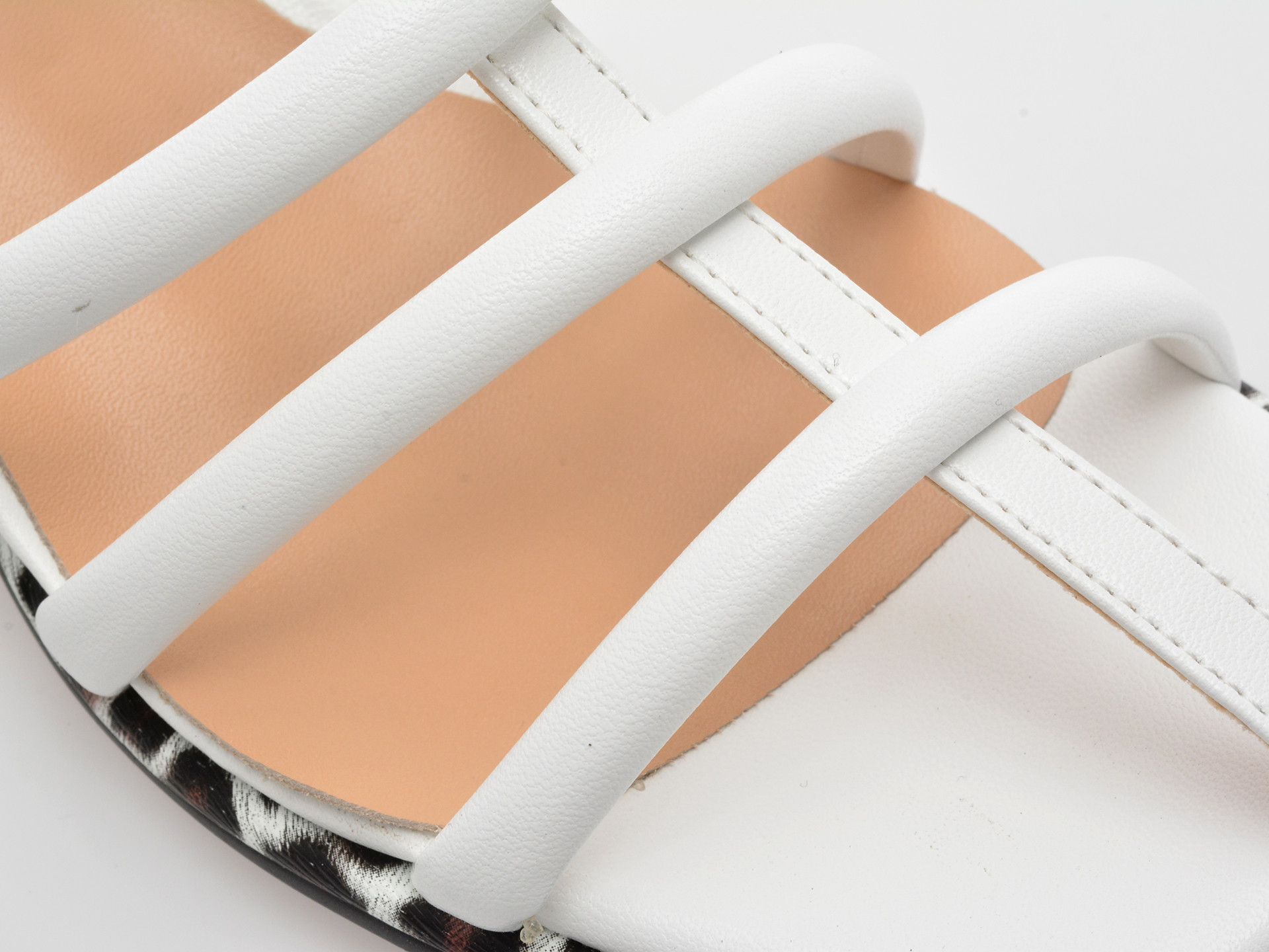 Sandale EPICA albe, 291298, din piele naturala