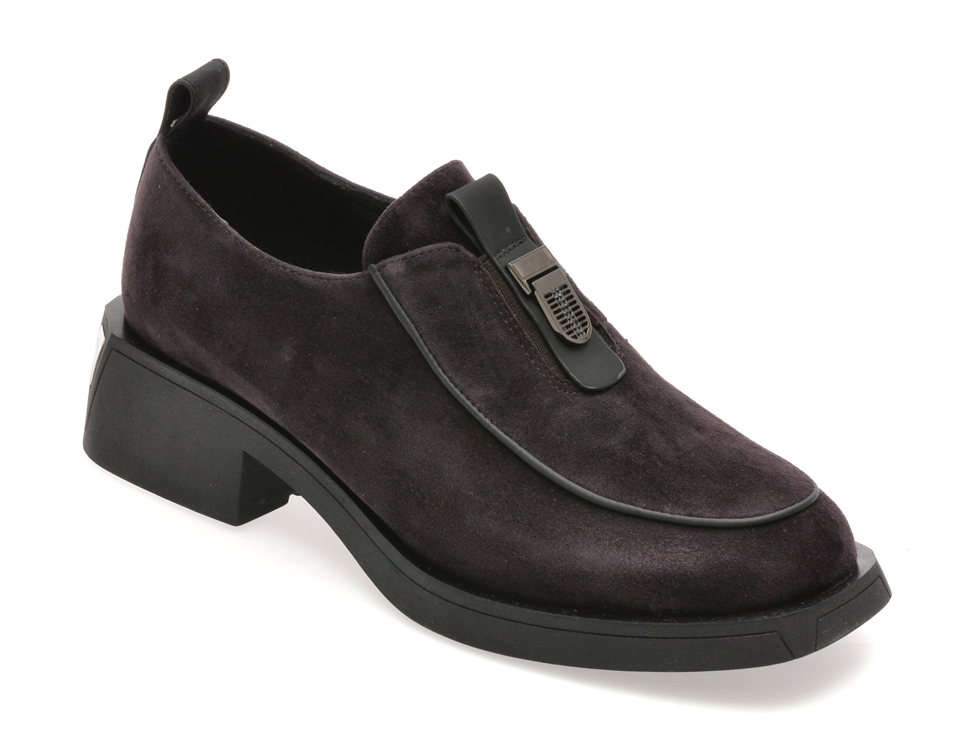 Pantofi EPICA mov, LD1139, din piele intoarsa