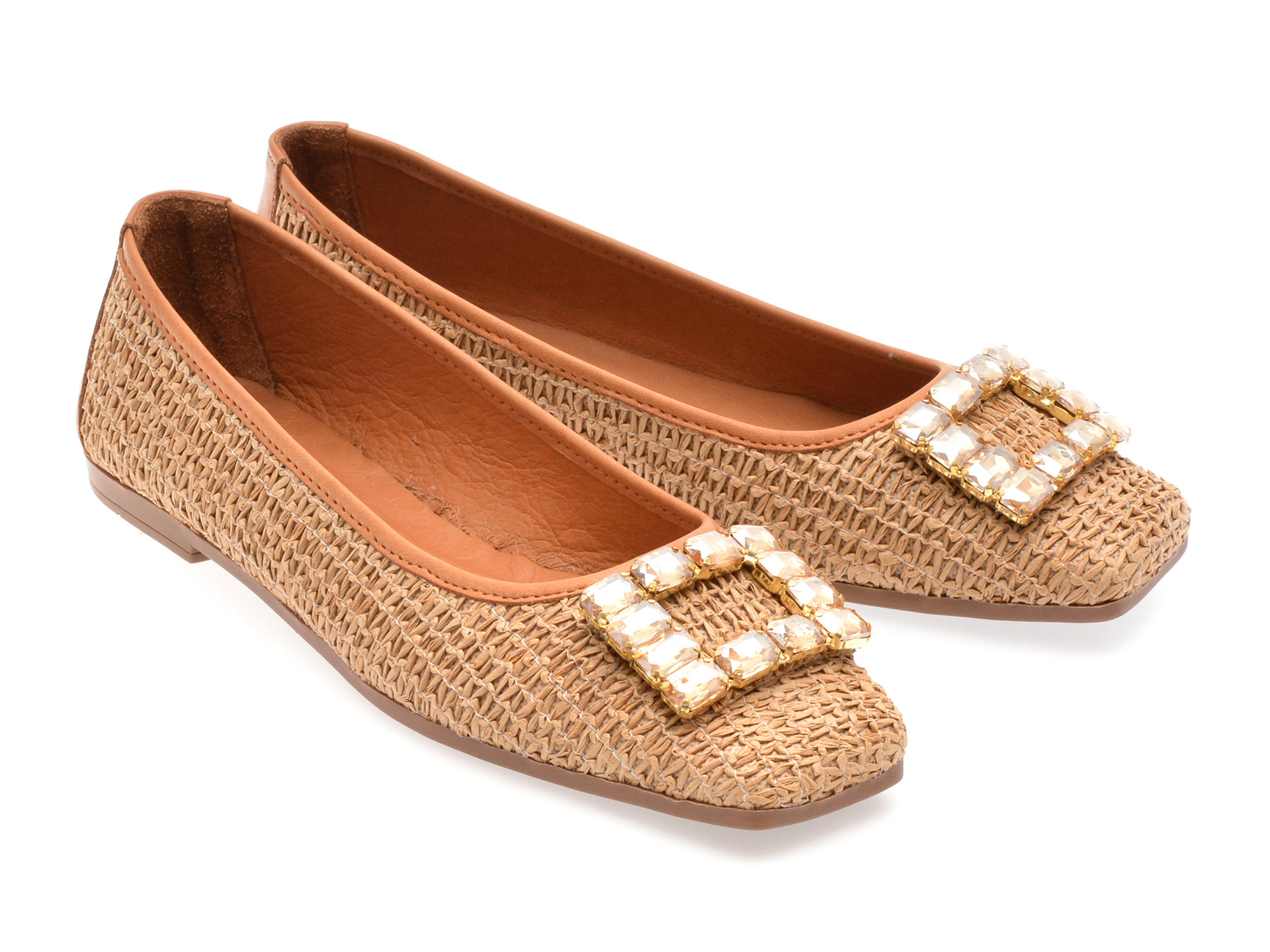 Balerini EPICA maro, 97574, din material textil