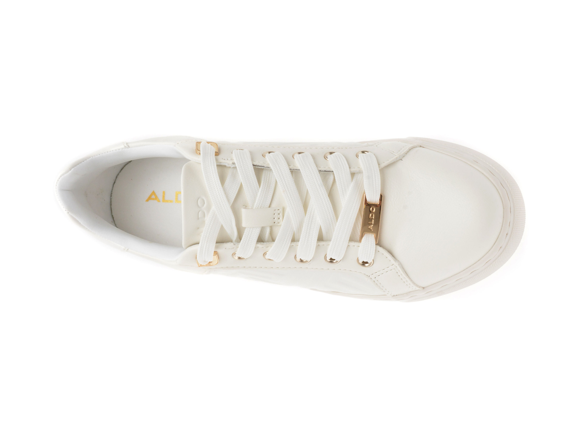 Pantofi sport ALDO albi, ICONISPEC 112, din piele ecologica