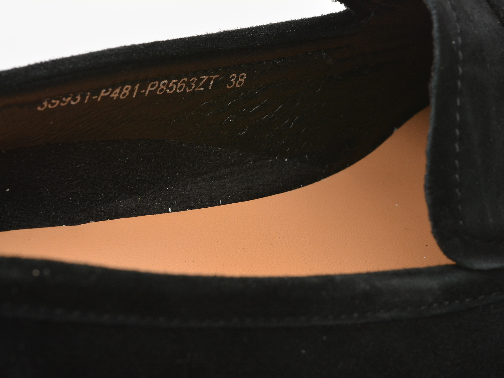 Mocasini EPICA negri, P481, din piele intoarsa