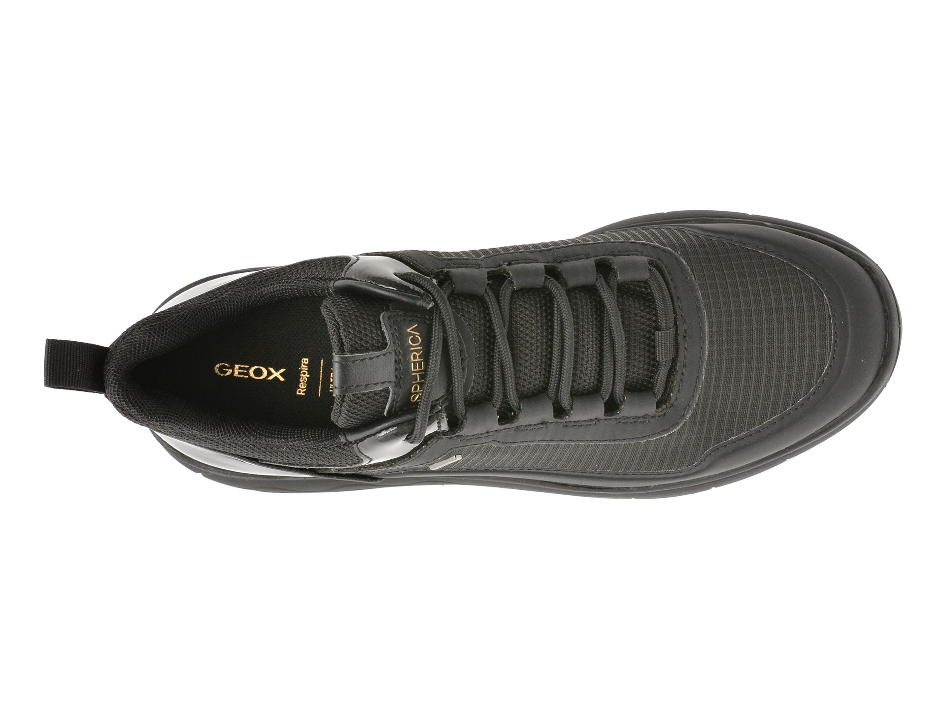 Pantofi sport GEOX negri, D5626C, din material textil