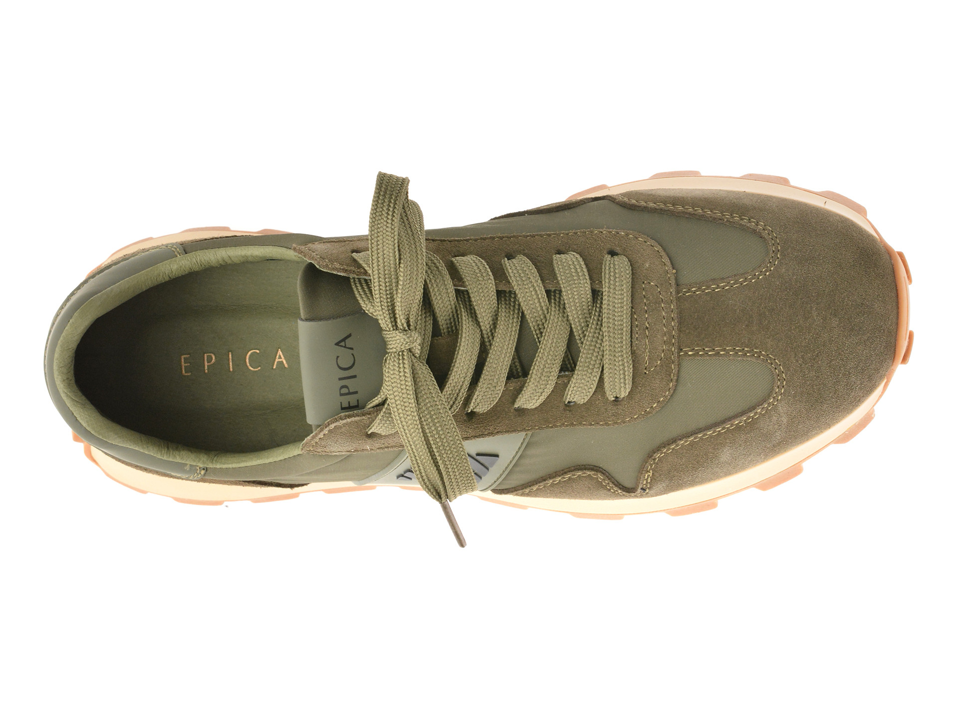 Pantofi sport EPICA verzi, 110016, din material textil