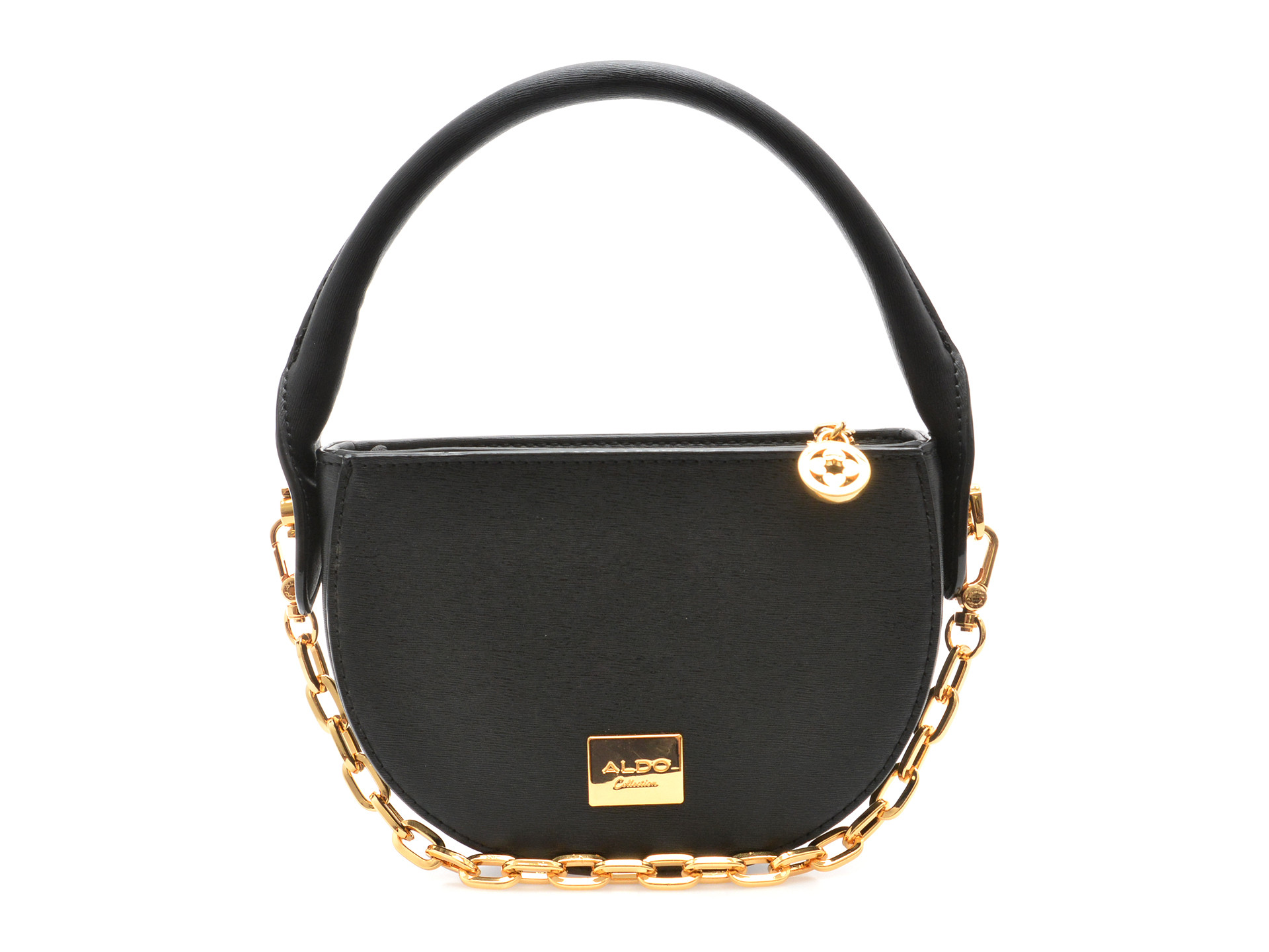 Geanta ALDO neagra, QUINNIE 001, din piele ecologica