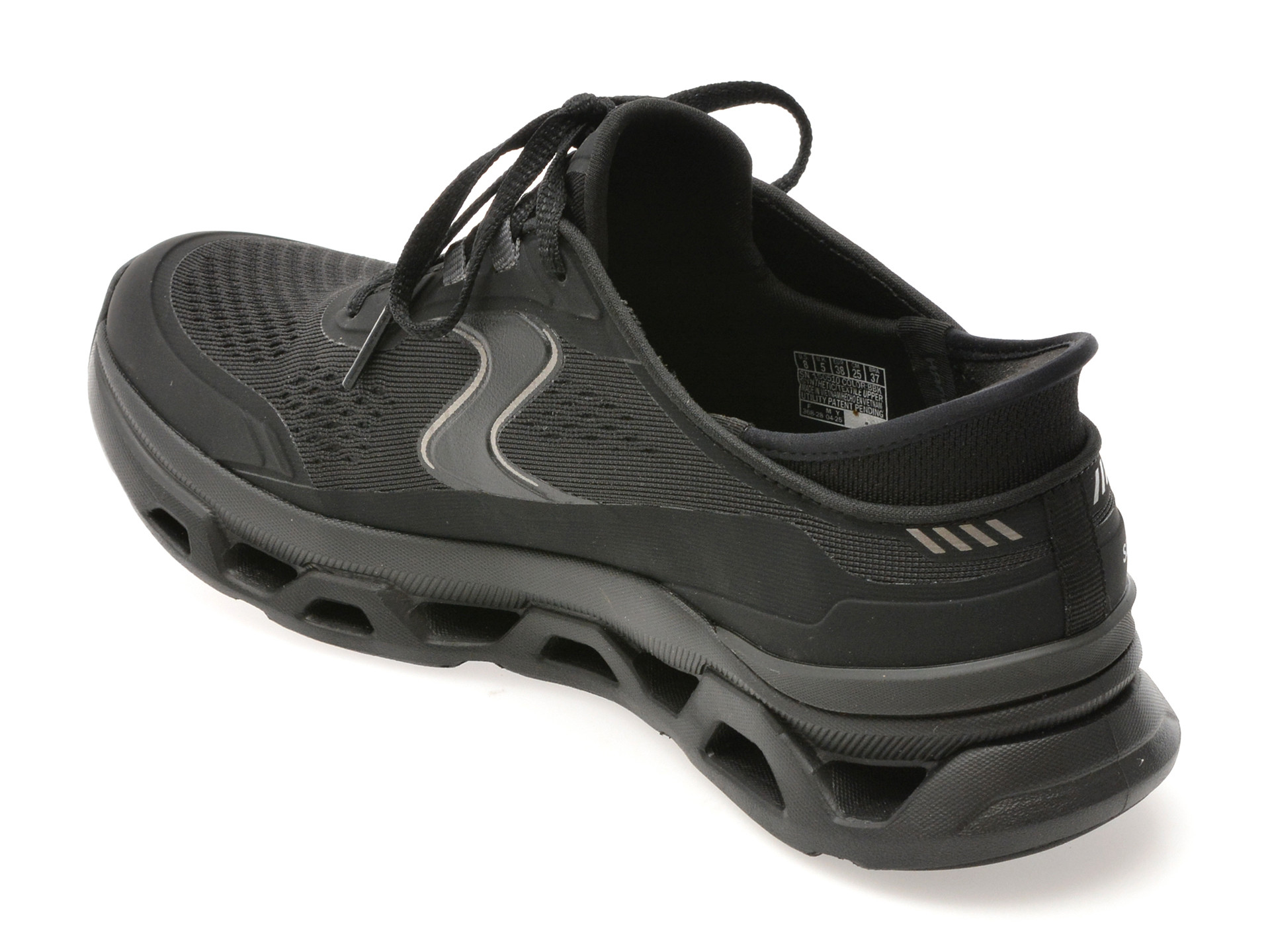Pantofi sport SKECHERS negri, GLIDE-STEP ALTUS, din material textil