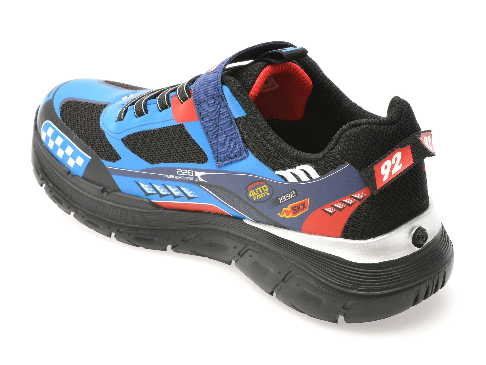 Pantofi sport SKECHERS albastri, TRACKS, din material textil