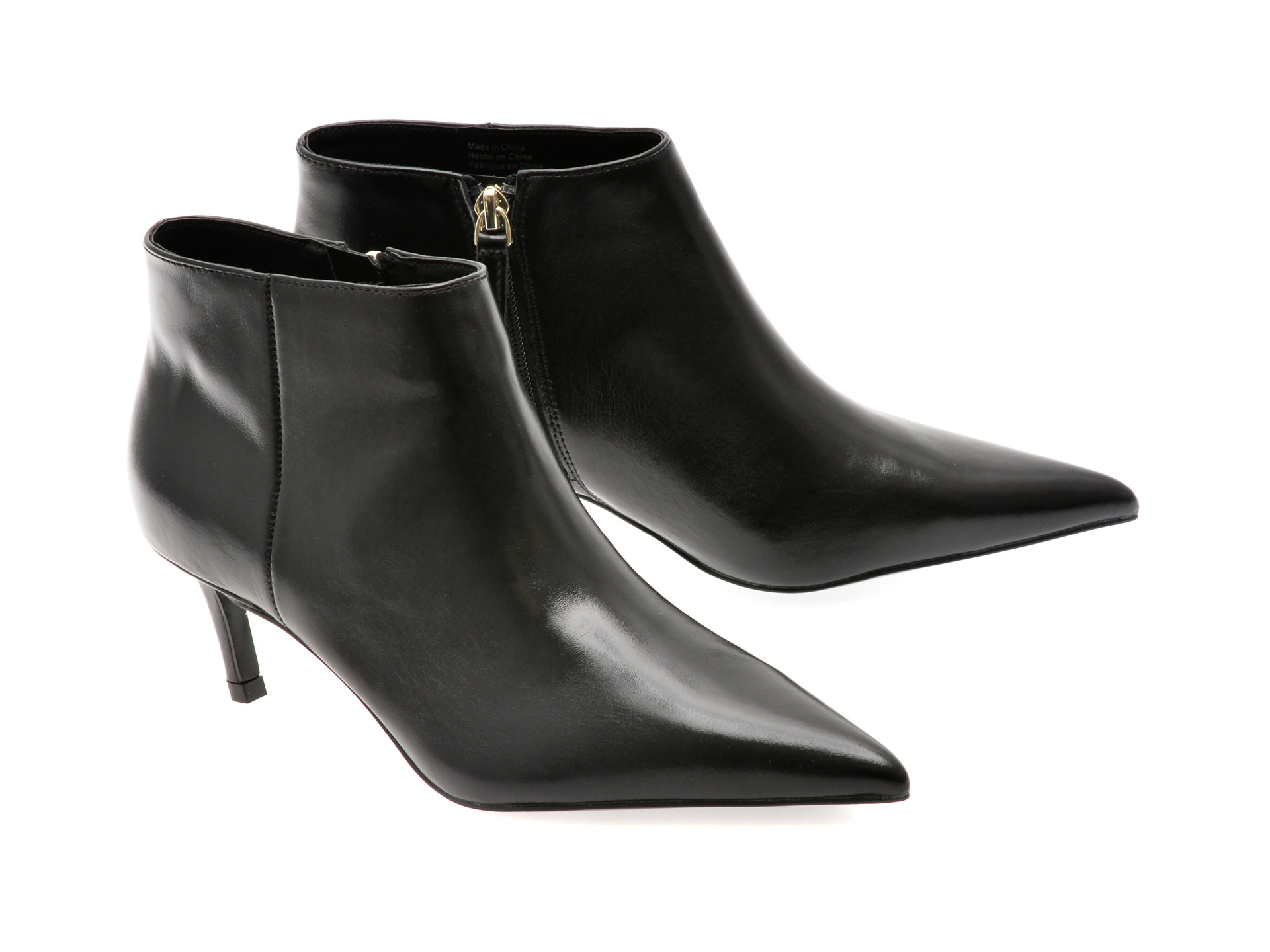 Botine elegante ALDO negre, KERALIN 001, din piele naturala