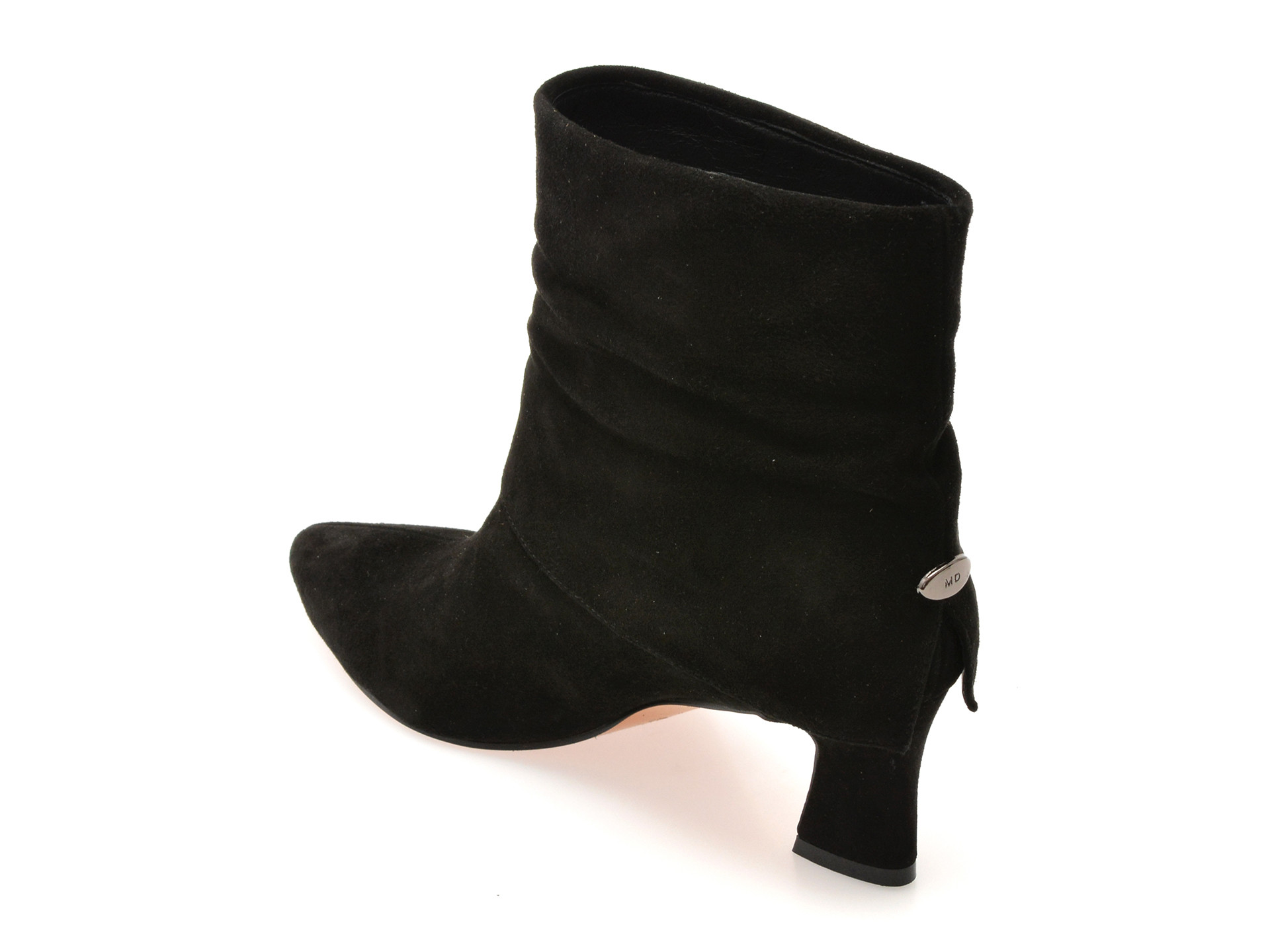 Botine elegante ALDO negre, 1122F, din piele intoarsa