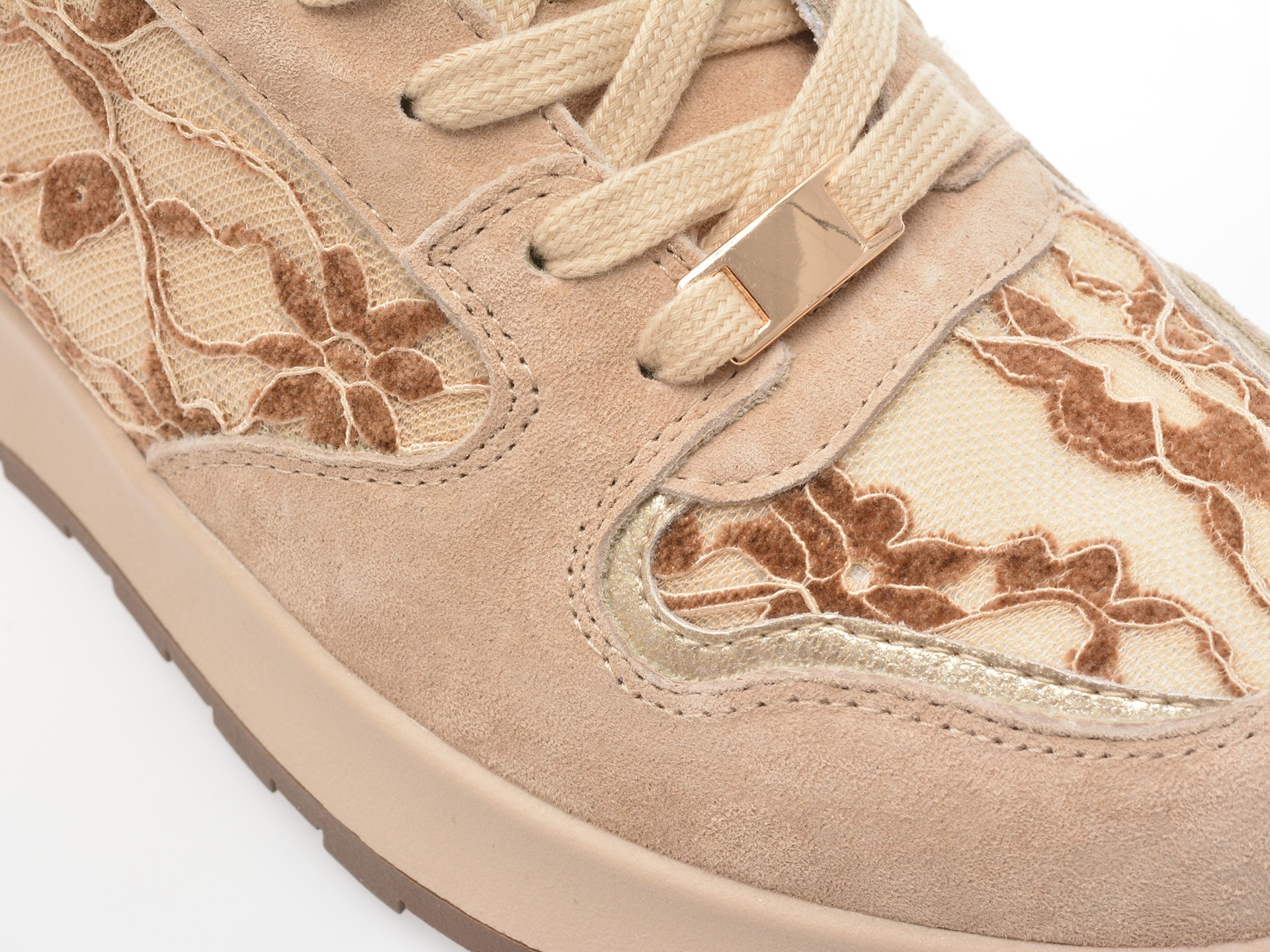 Pantofi sport EPICA nude, QS635, din material textil