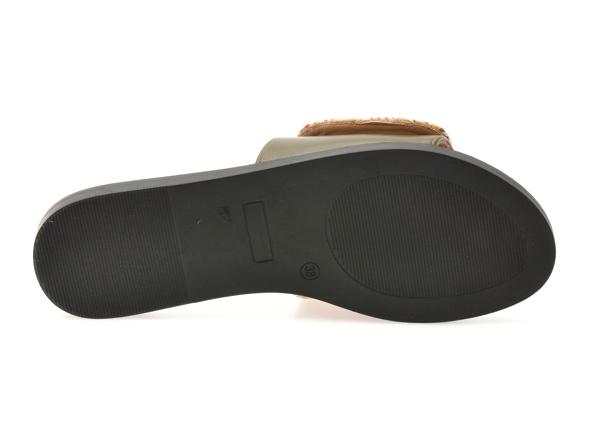 Papuci epica verzi 82913 din piele ecologica