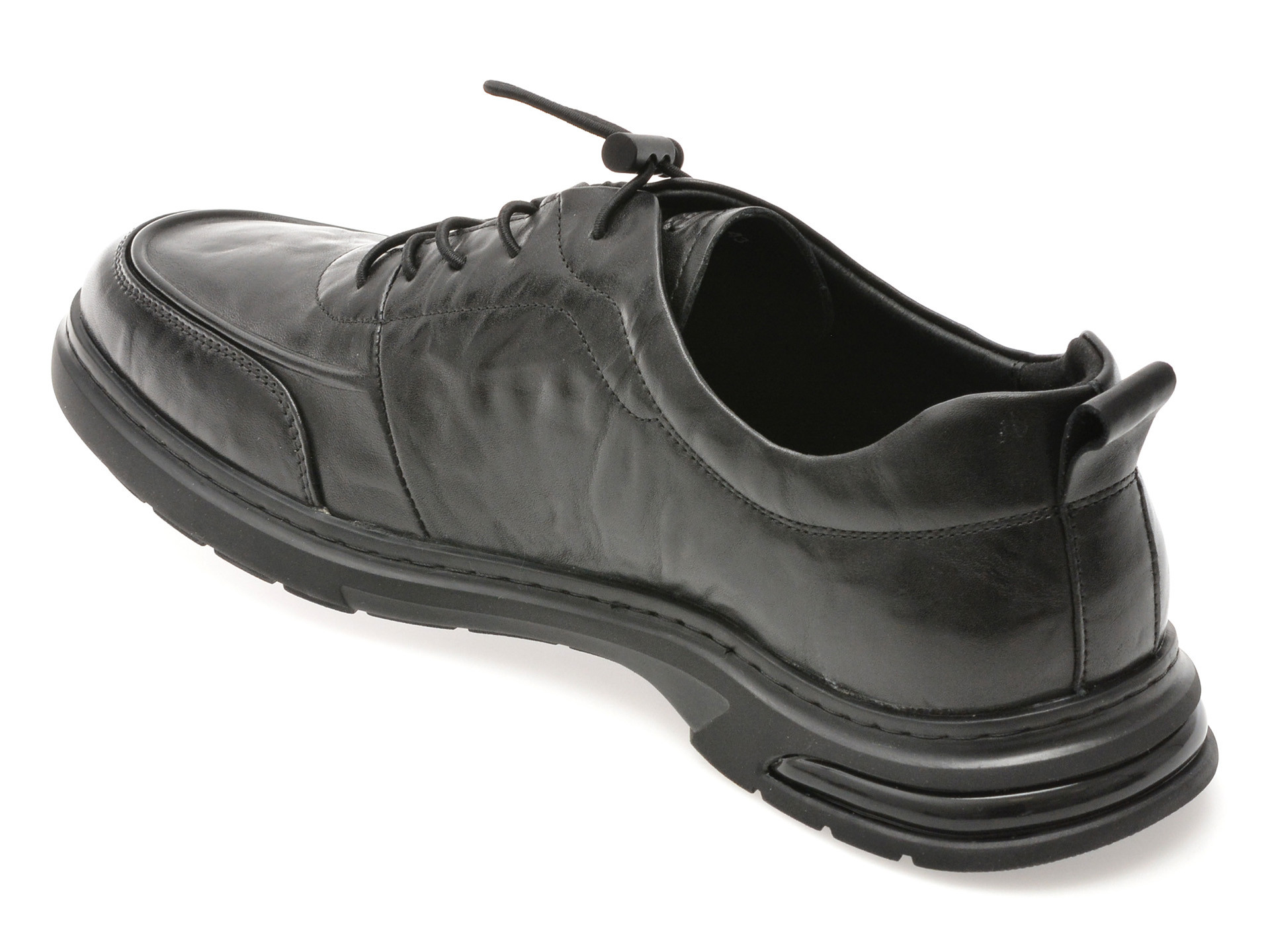 Pantofi OTTER negri, 37361, din piele naturala