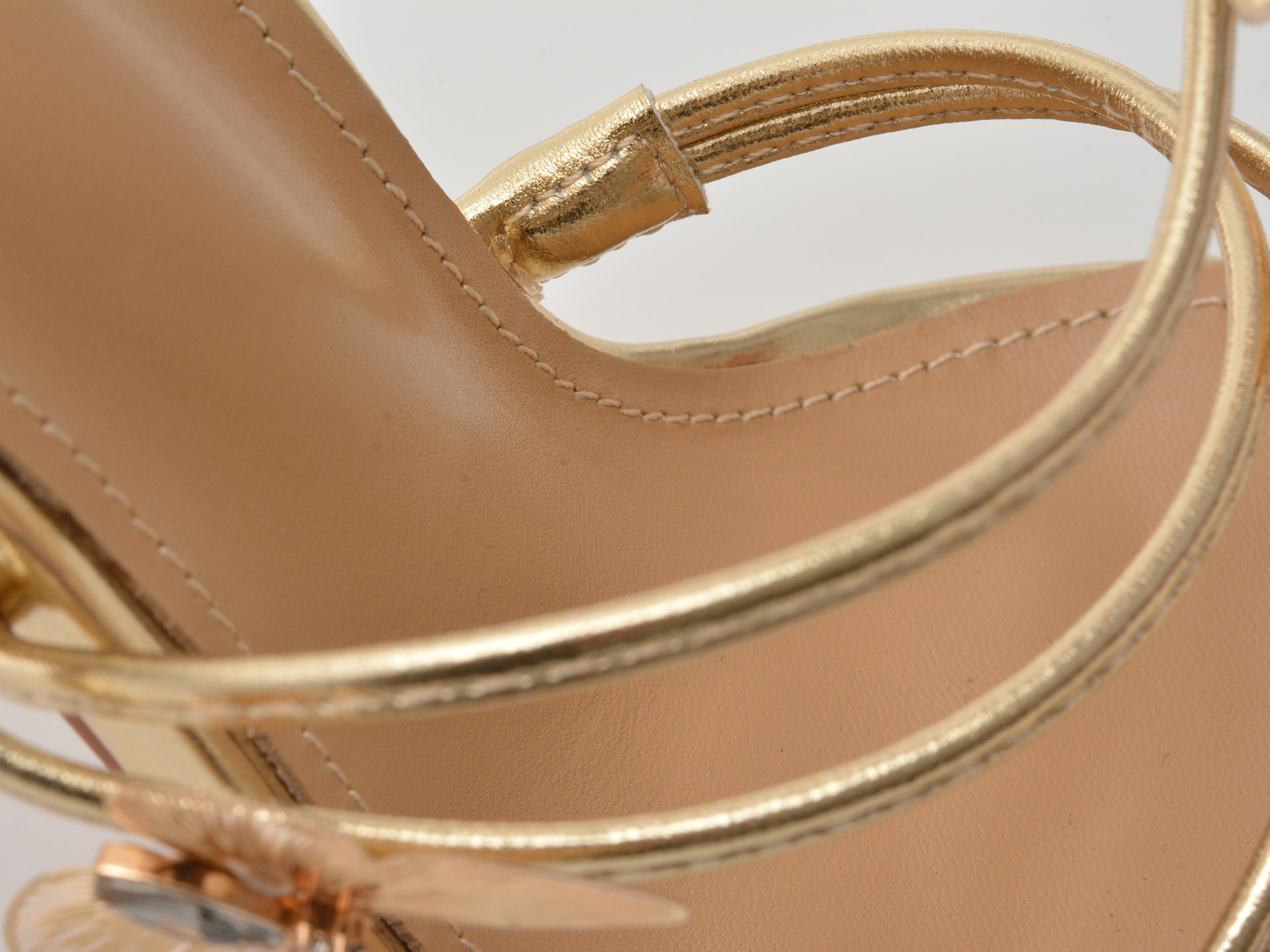 Sandale elegante EPICA aurii, 82964, din piele ecologica