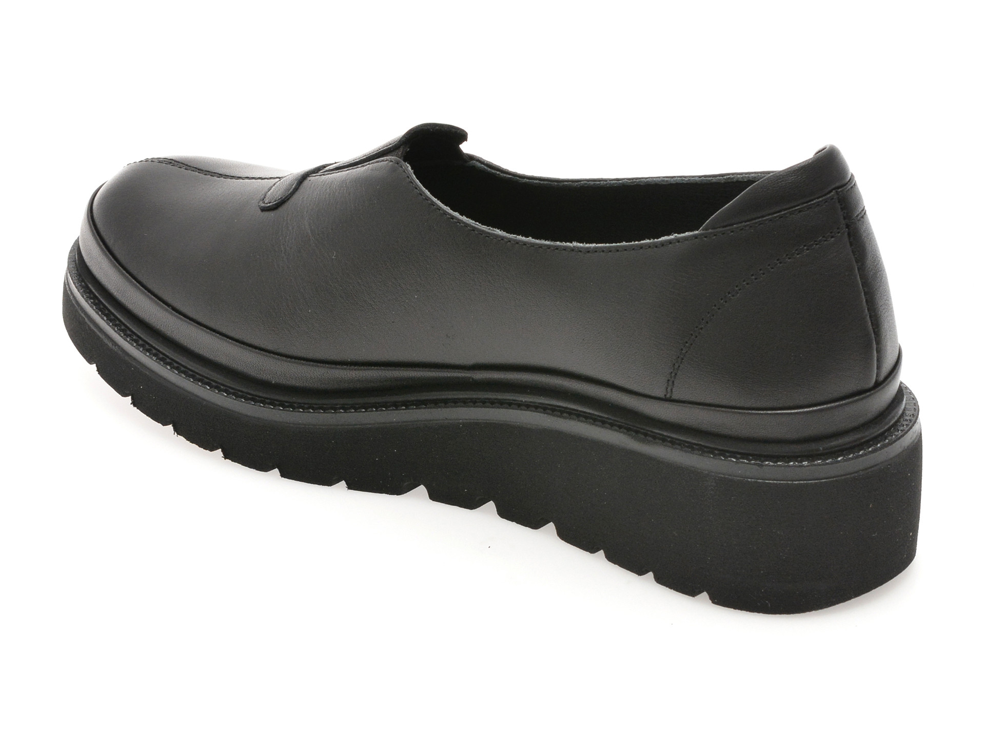 Pantofi IMAGE negri, 5763537, din piele naturala