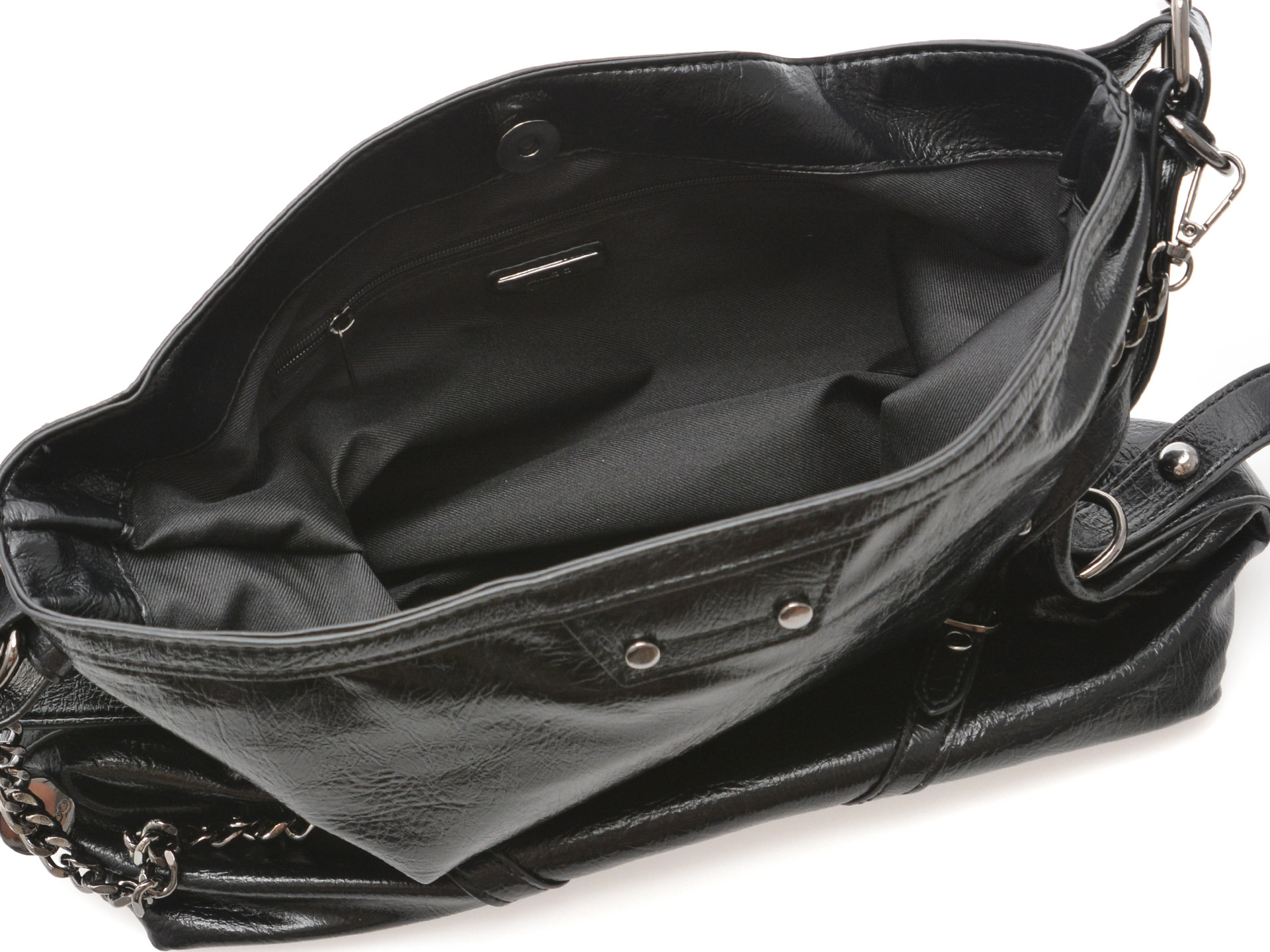 Geanta ALDO neagra, FARALIA 007, din piele ecologica