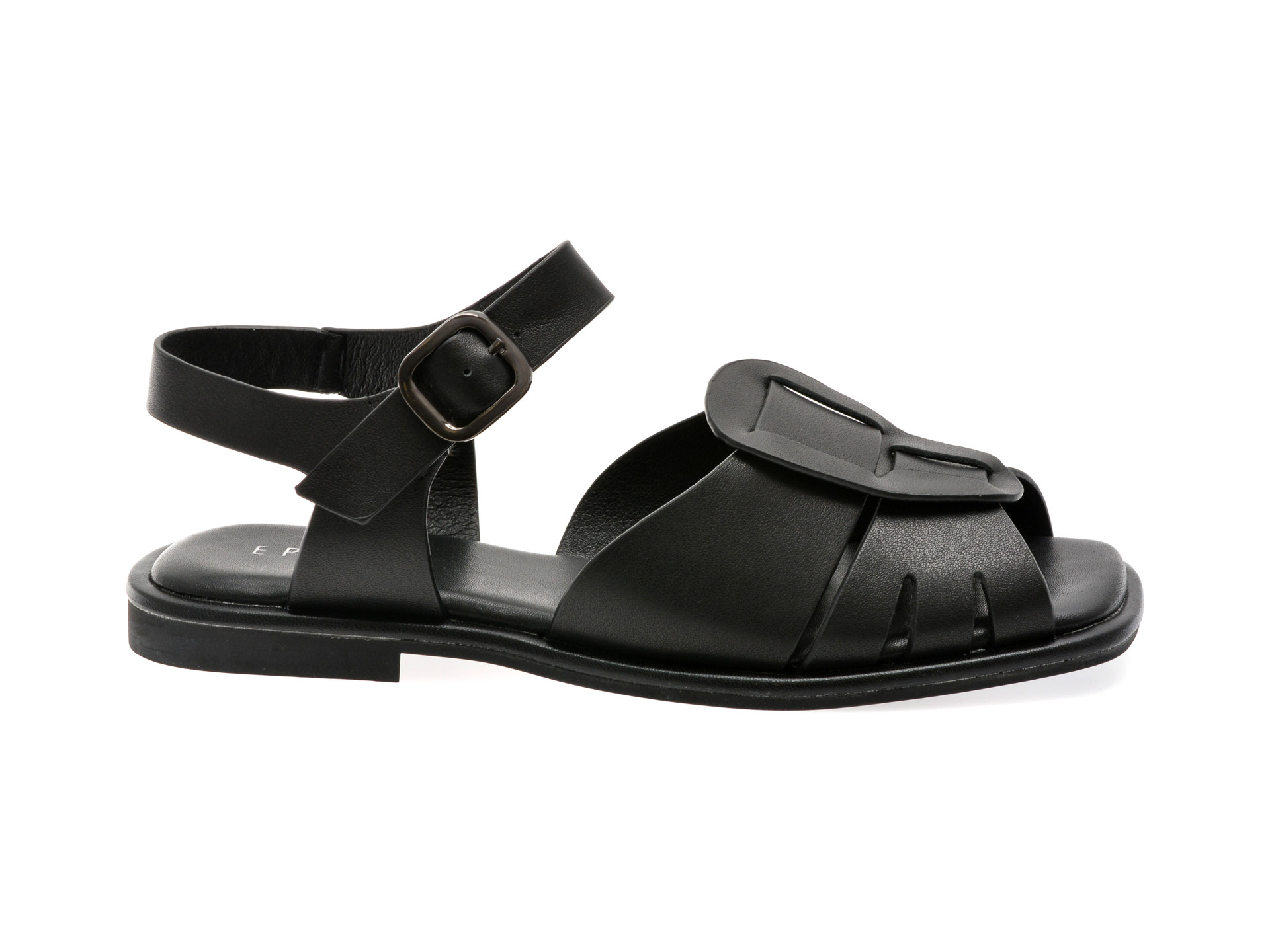 Sandale EPICA negre, 1383C20, din piele naturala
