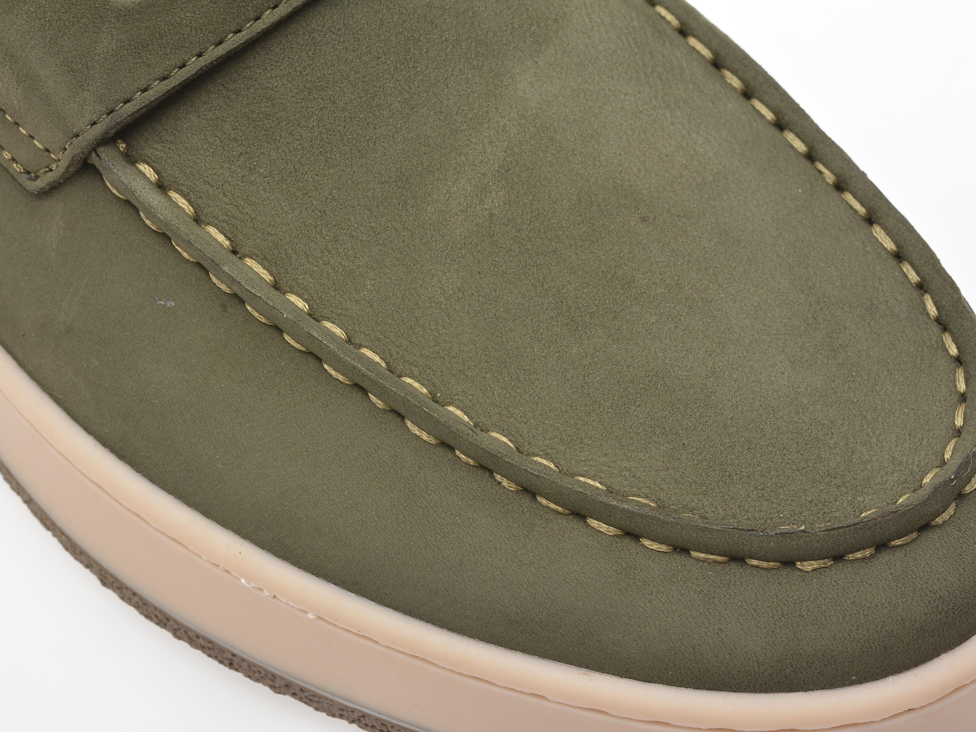 Mocasini OTTER verzi, MU145, din nabuc